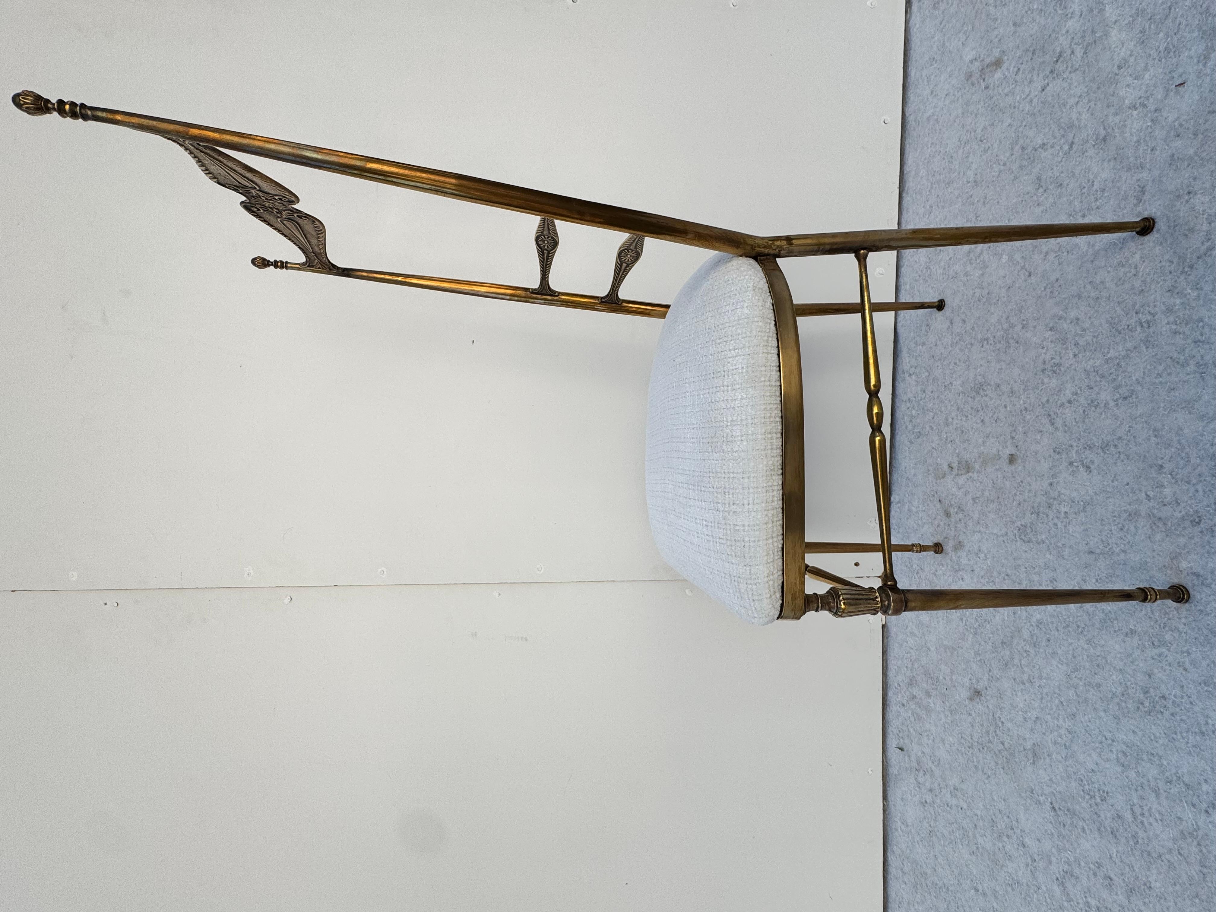 Coppia di Sedie in ottone, Anni '50 in vendita 1