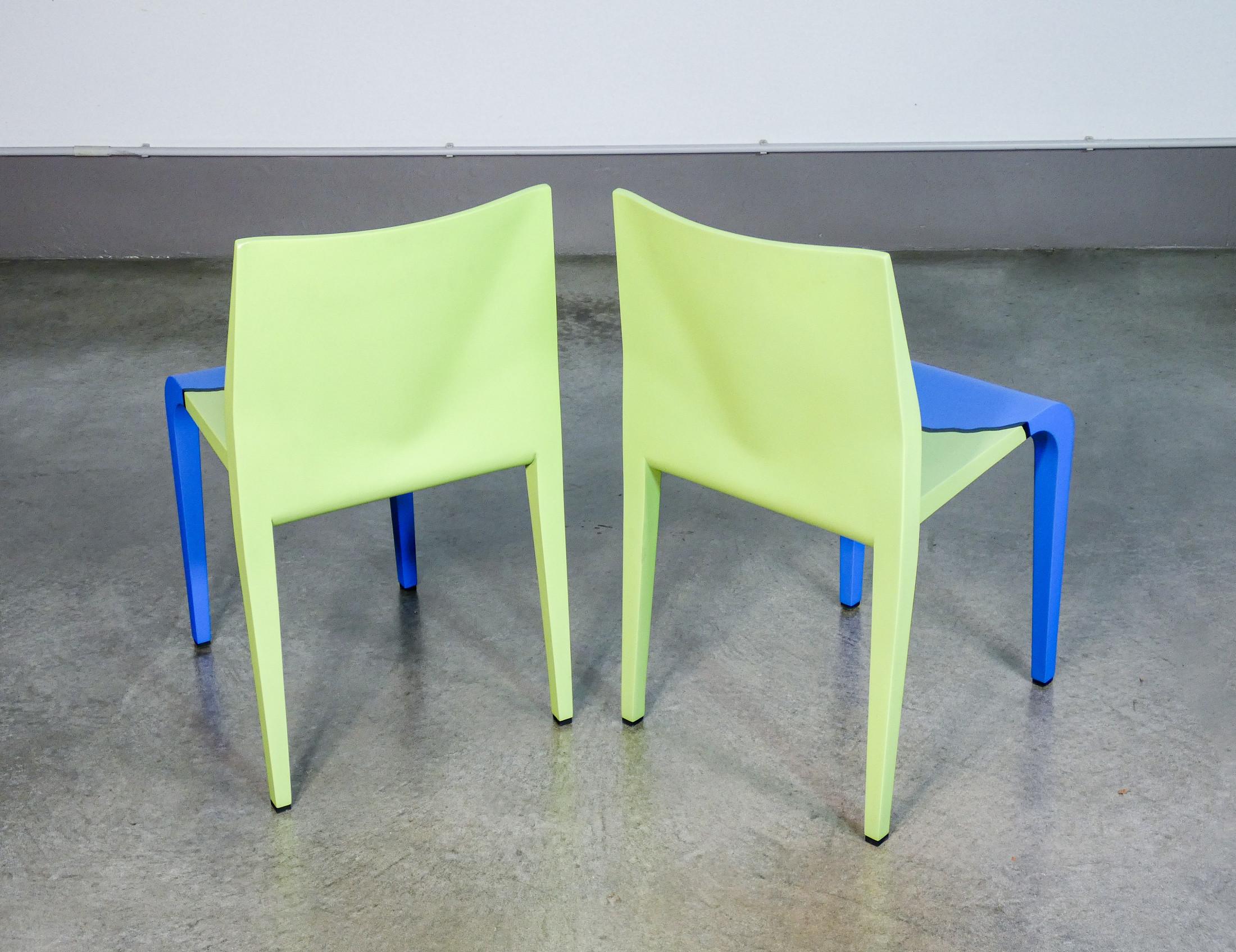 Paire de chaises Laleggera, faisant partie de l'œuvre 'Mezzoterra Mezzomare' de PISTOLETTO en vente 1