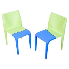 Pair of Laleggera chairs, part of the work "Mezzoterra Mezzomare" by PISTOLETTO