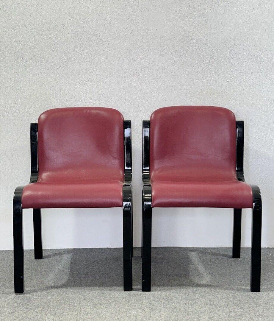 Paar Mito Stühle Carlo Bartoli Tisettanta modernes Design (Italian) im Angebot