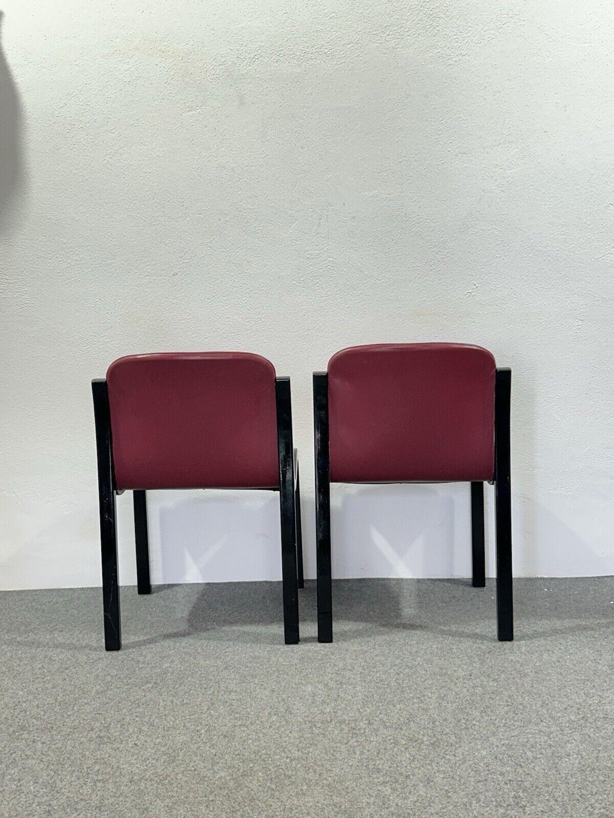 Paar Mito Stühle Carlo Bartoli Tisettanta modernes Design im Angebot 1