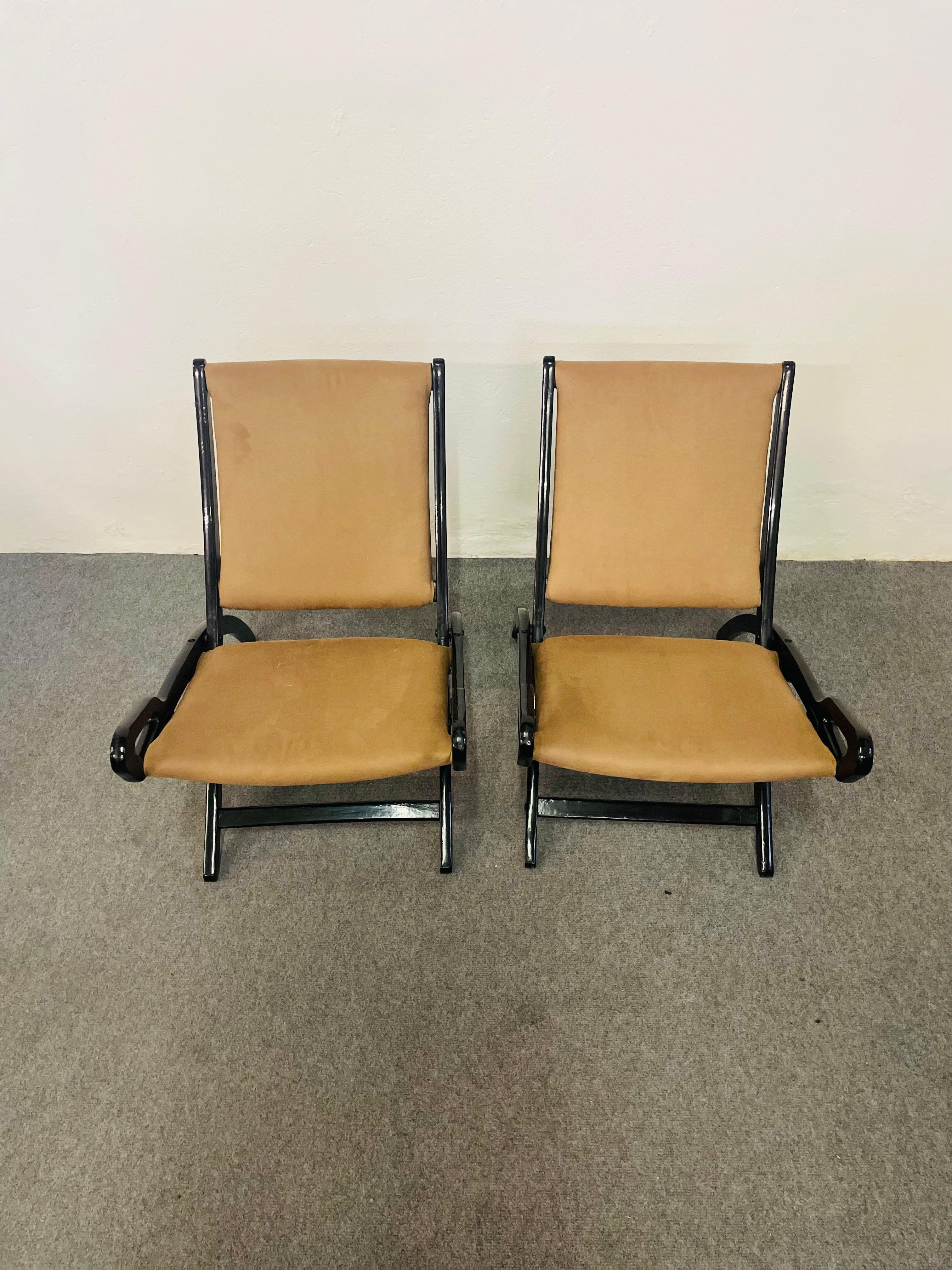 Paar Stühle Modell Niffea, von Gio Ponti für Reguitti, 1950er Jahre im Zustand „Gut“ im Angebot in Busnago, IT