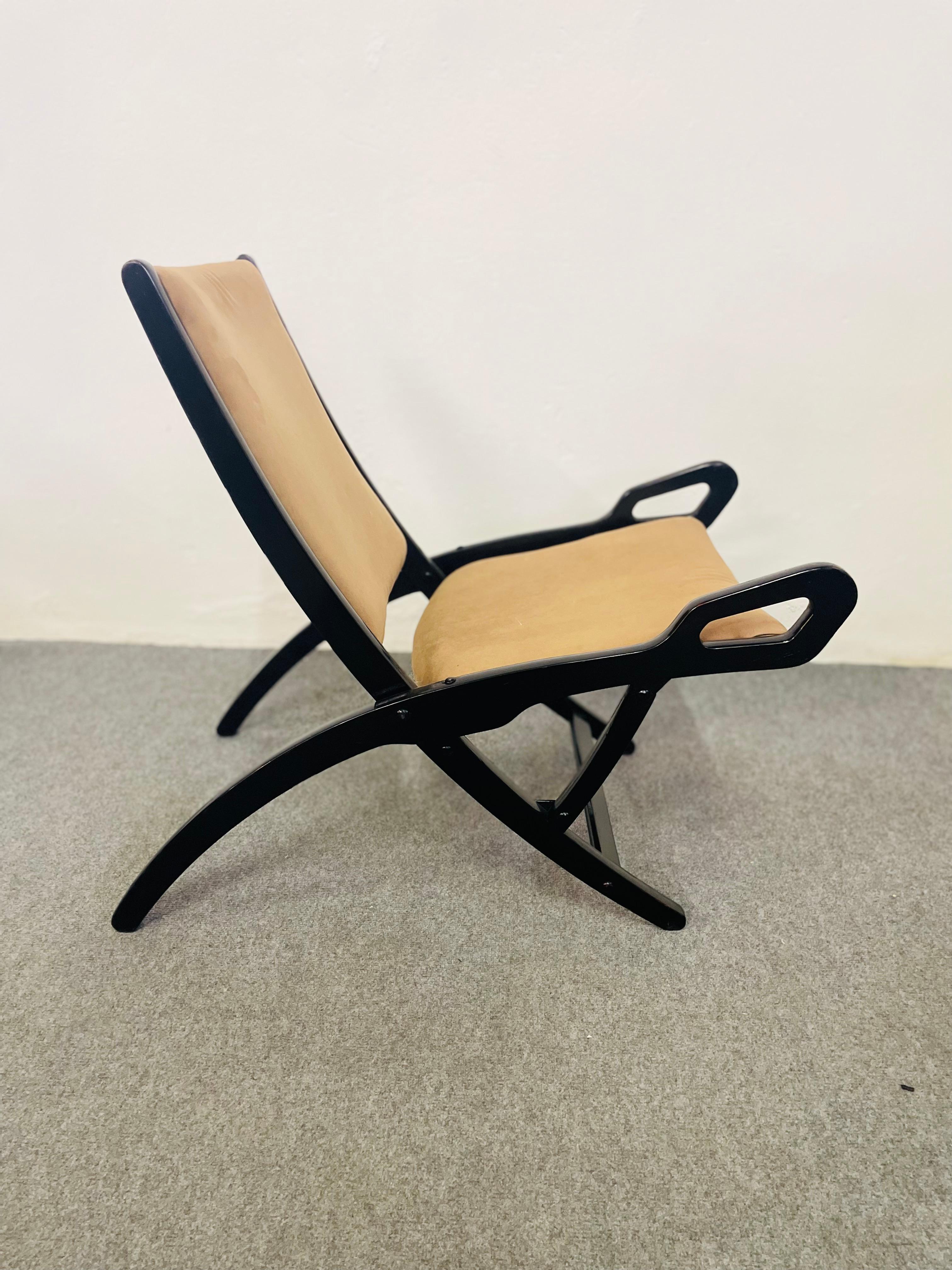 Paar Stühle Modell Niffea, von Gio Ponti für Reguitti, 1950er Jahre (Stoff) im Angebot