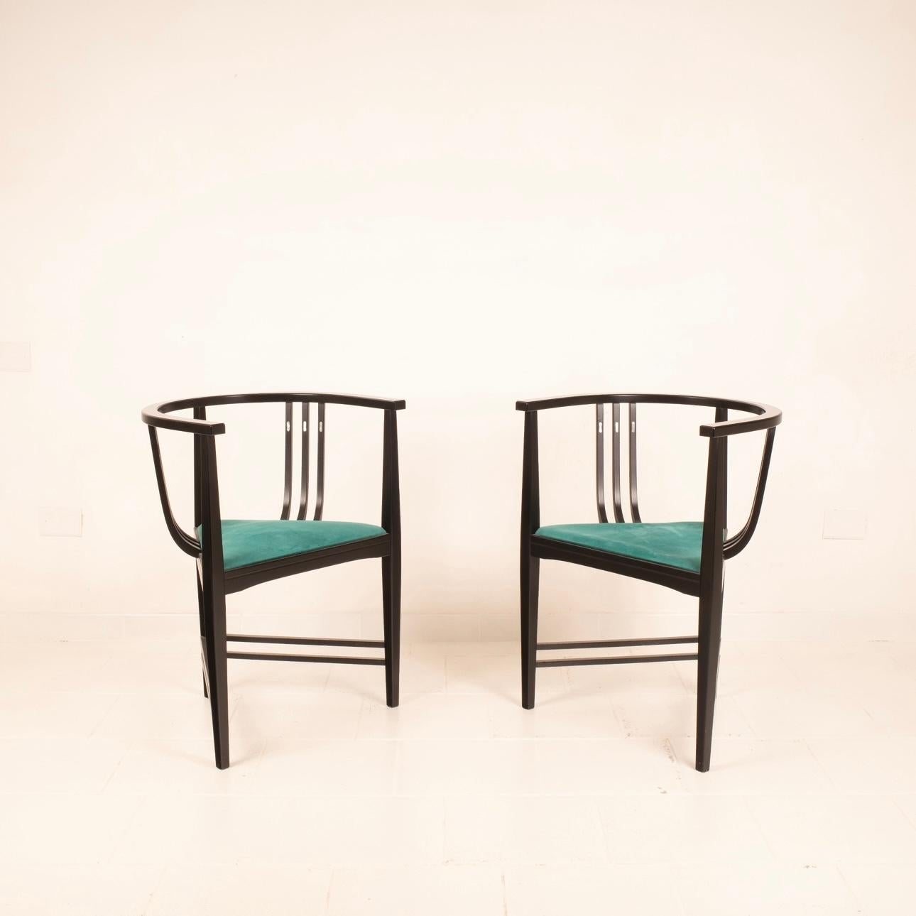 Coppia di sedie nello Stil di Ernest Archibald Taylor 1980 (Arts and Crafts) im Angebot
