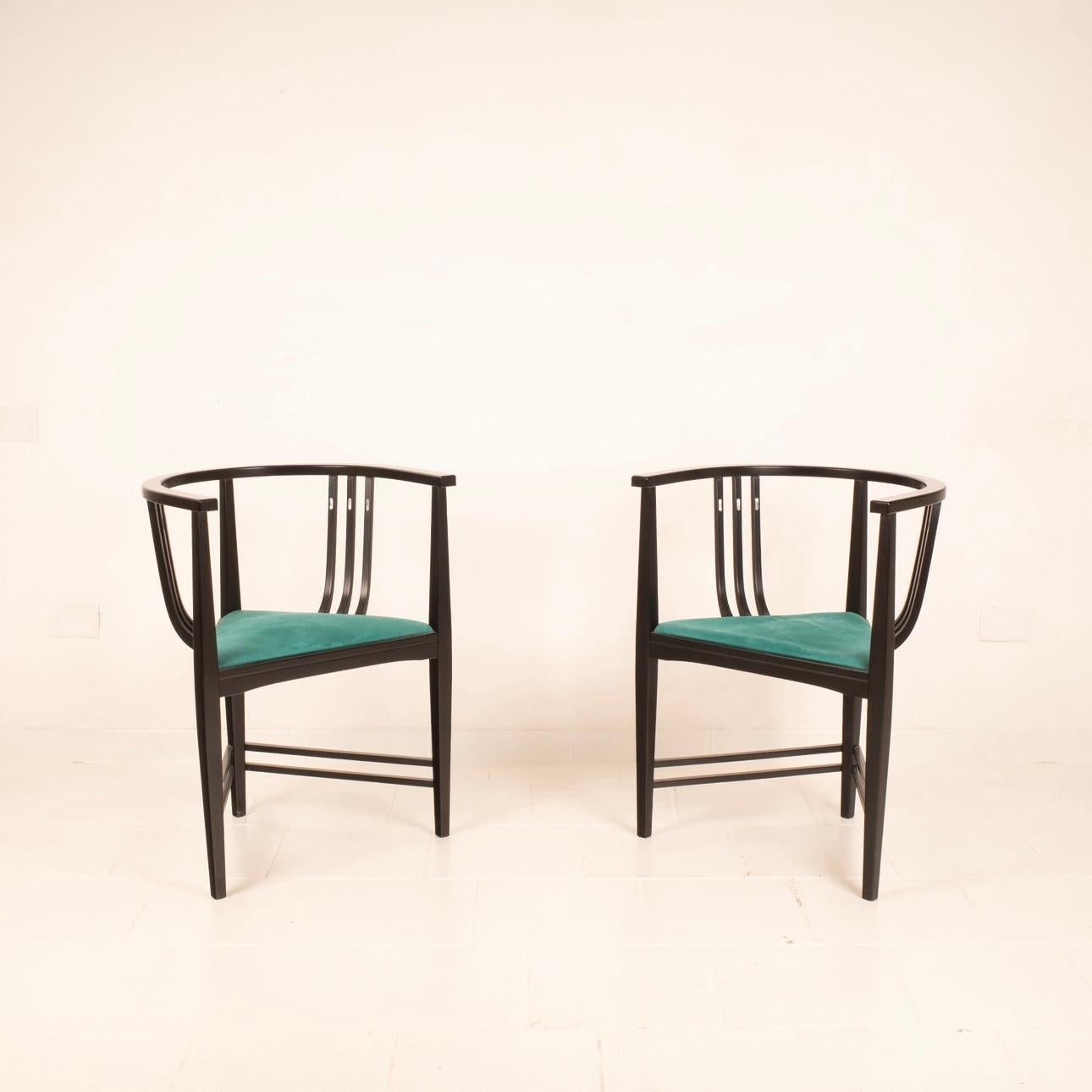 Coppia di sedie nello stile di Ernest Archibald Taylor 1980 In Good Condition For Sale In Conversano, IT