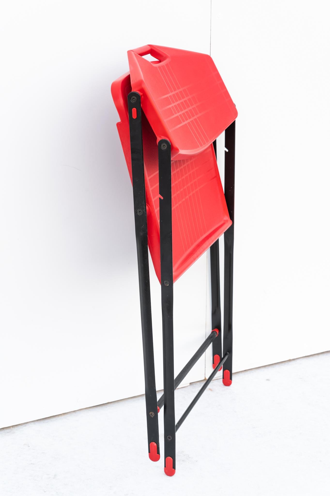 Plastica Coppia di Sedie Pieghevoli di Flip Magis, Anni '80 in vendita