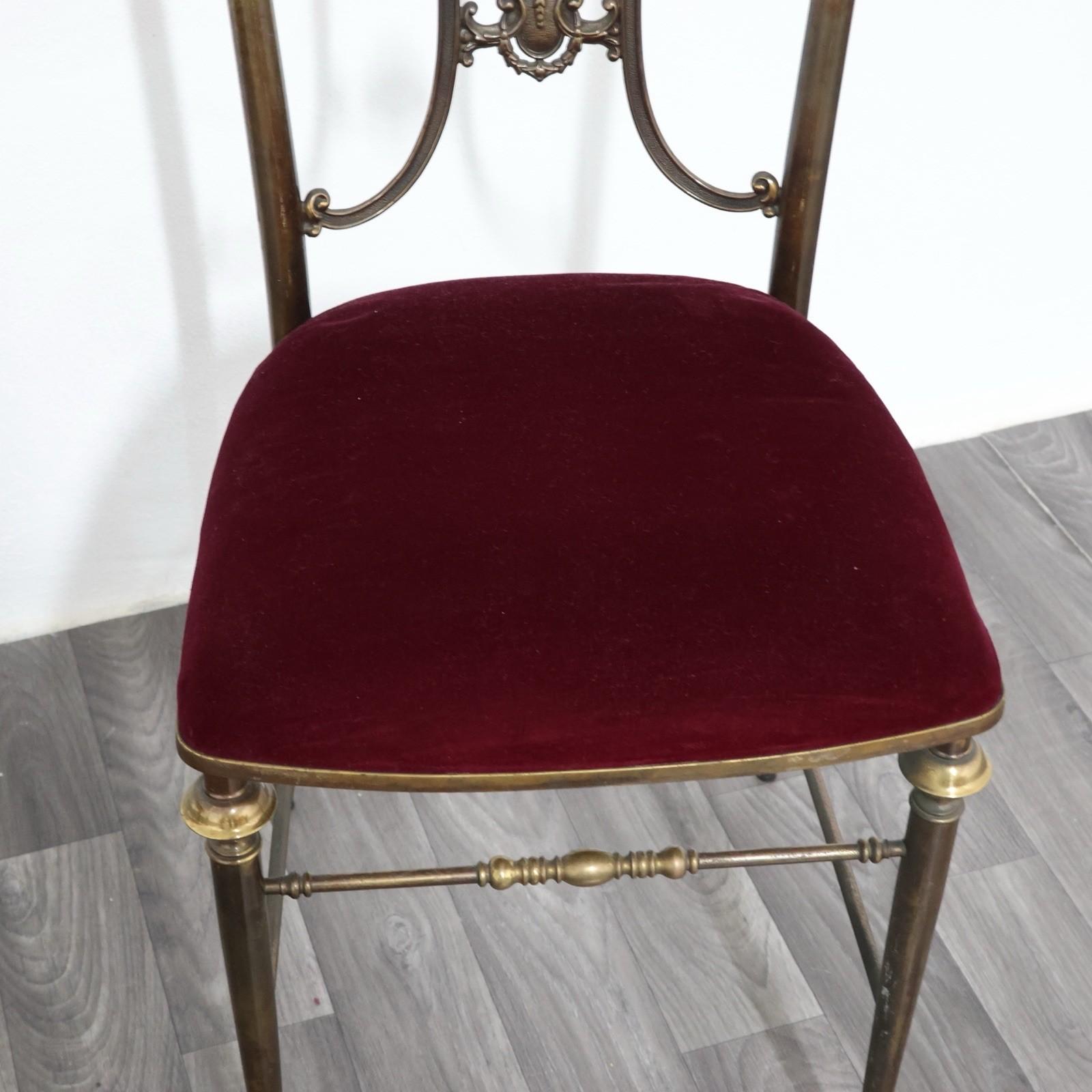 Ottone Coppia Di Sedie Pier Luigi Colli Style Mid-Century Design Anni 50 in vendita