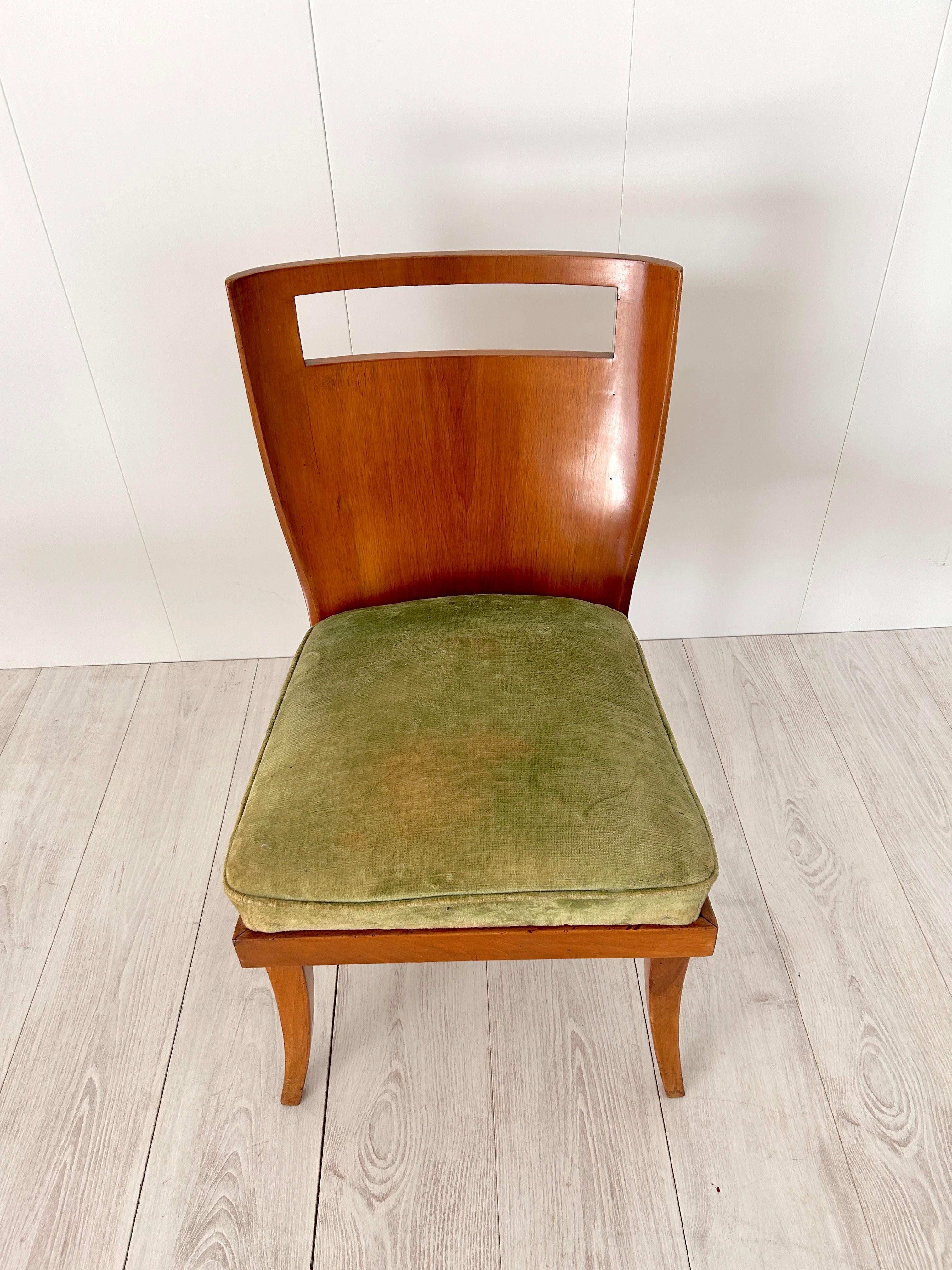 Pair of chairs, Italian prod., 1950s For Sale 1