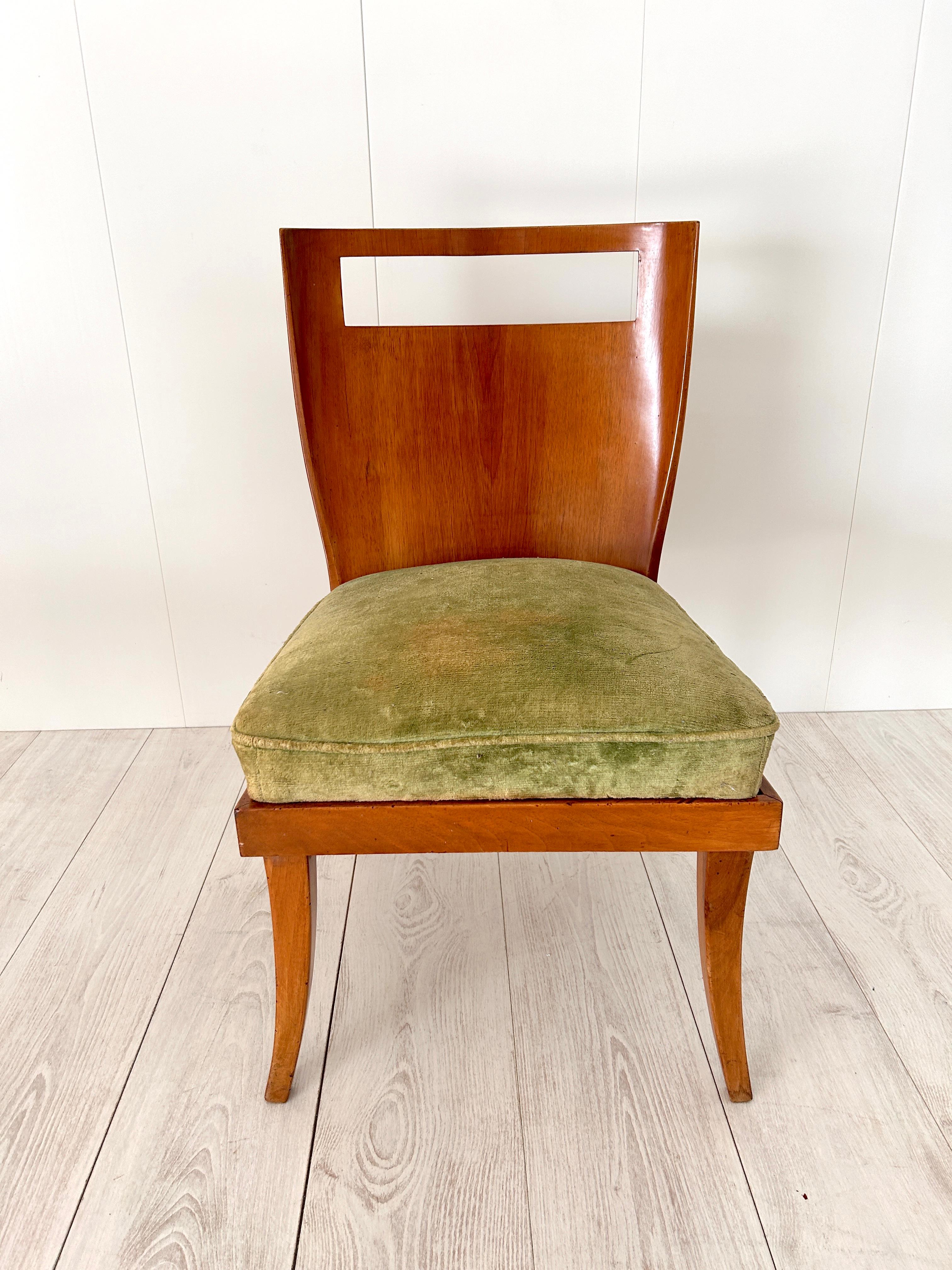Pair of chairs, Italian prod., 1950s For Sale 2