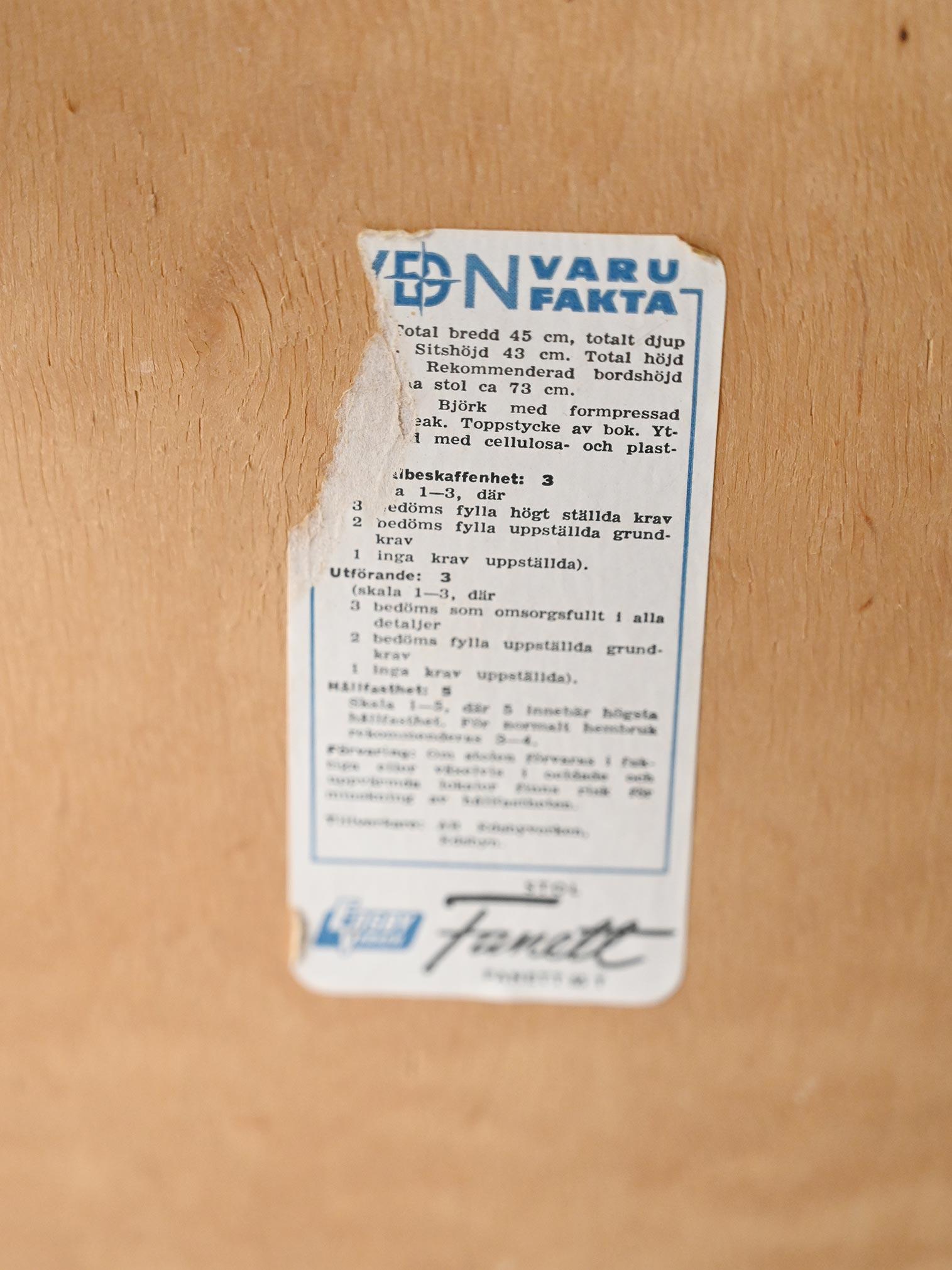 Faggio Coppia di sedie scandinave Fanett di Ilmari Tapiovaara in vendita