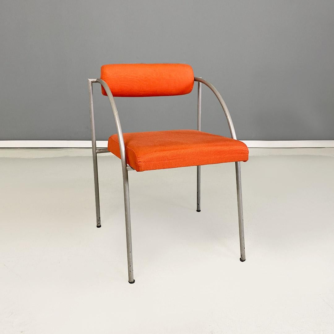 Metal Italian modern Vienna metal chairs by Rodney Kinsman for Bieffeplast, 1980s For Sale