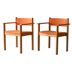 Coppia di sedie vintage con braccioli