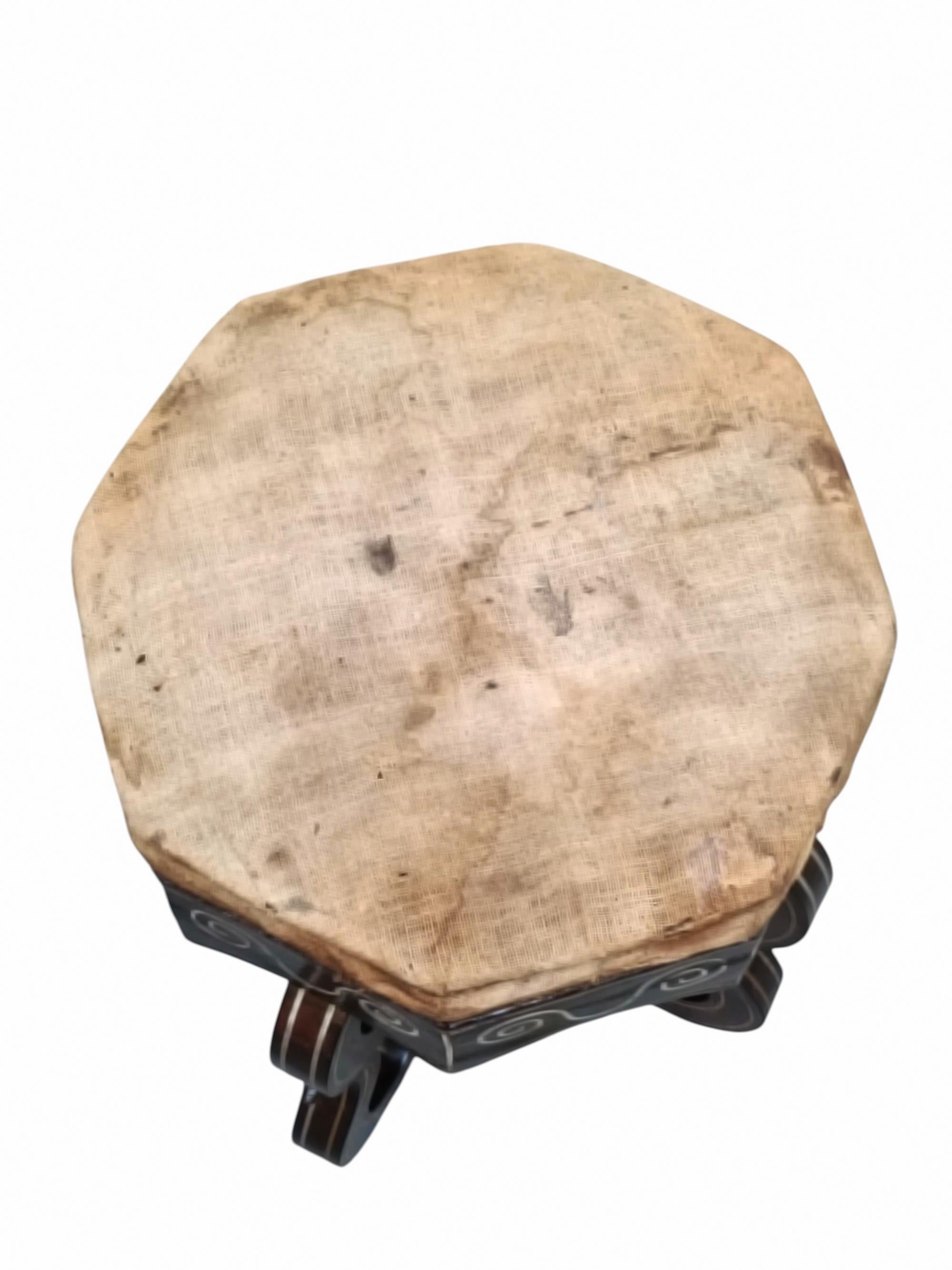 Paar antike Hocker Neapolitanische Manufaktur, Italien 1900er im Angebot 2