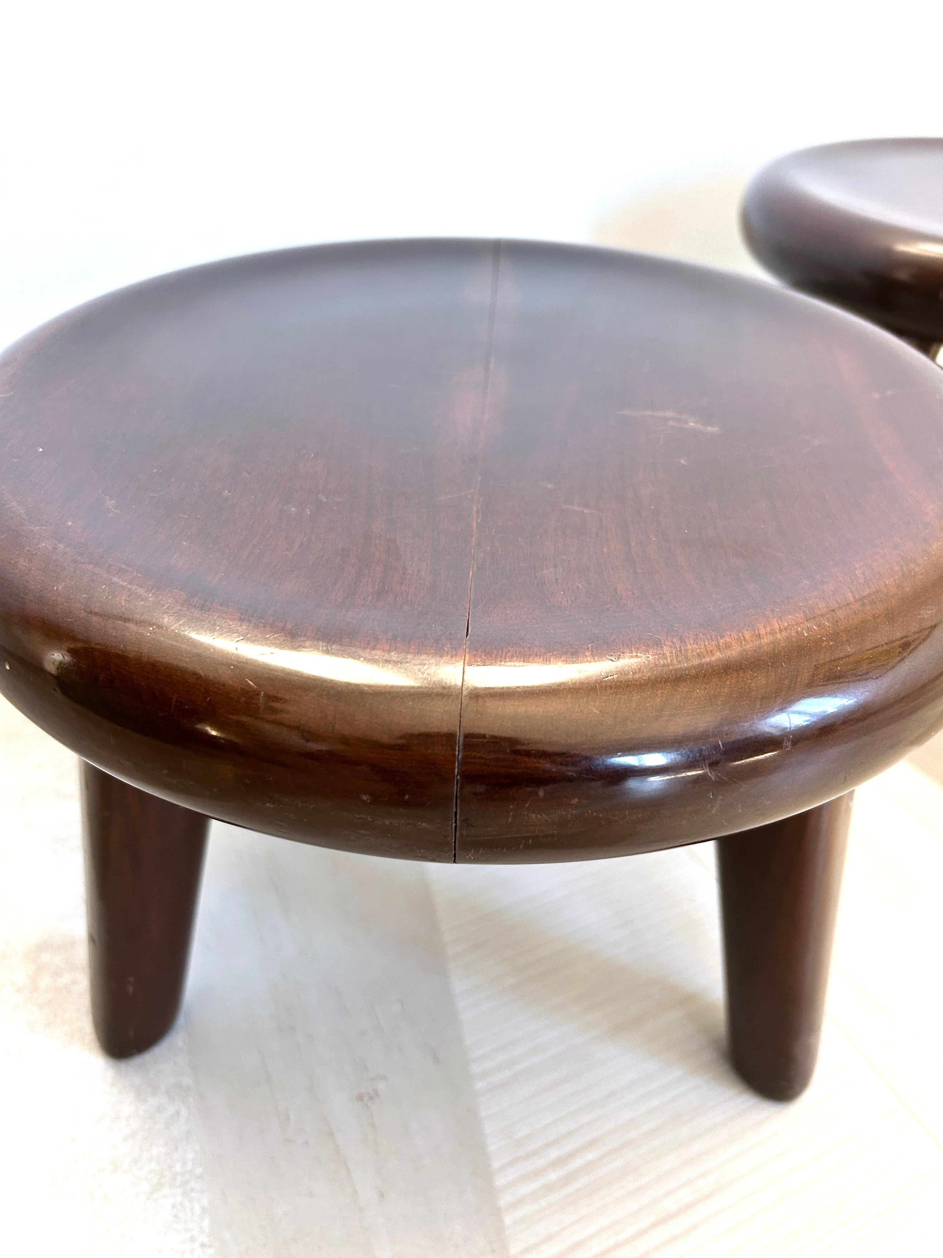 Pair of wooden stools attributed to Vittorio Valabrega For Sale 9