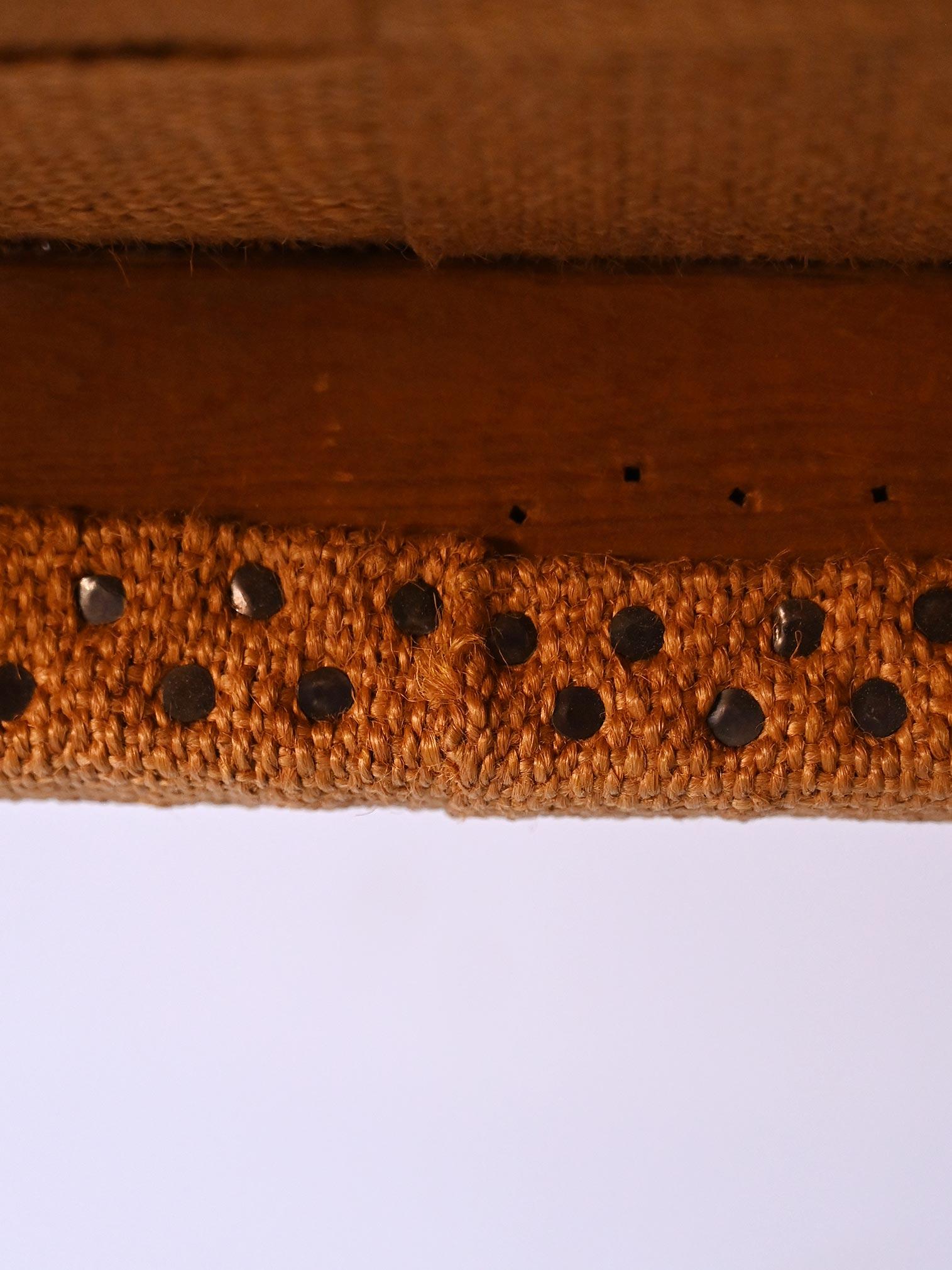 Mid-20th Century Coppia di sgabelli scandinavi vintage con seduta intrecciata in vendita