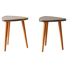 Pair of vintage Scandinavian formica stools