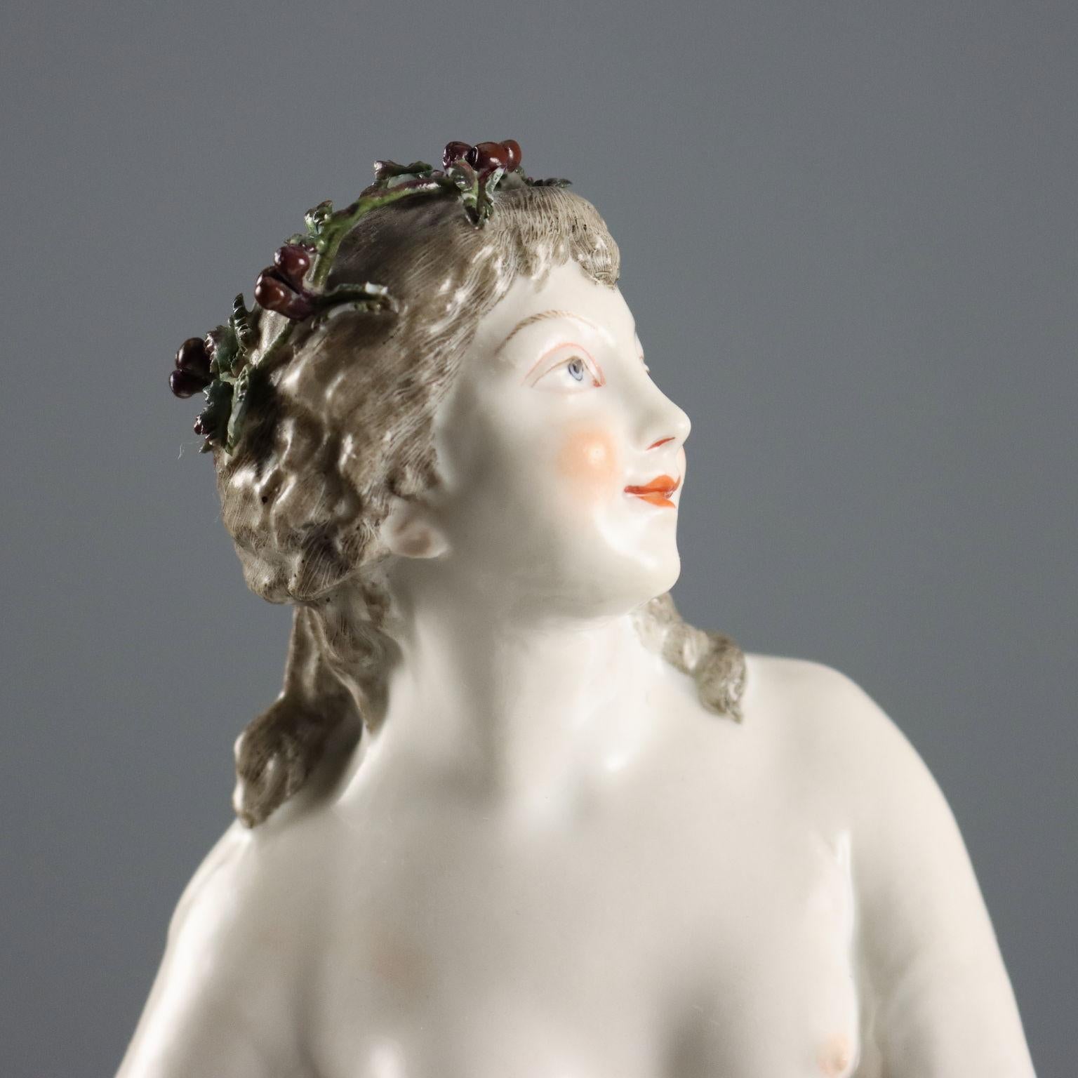 Coppia di Statue in Porcellana Edmé Samson Parigi Francia Fine '800 In condizioni buone in vendita a Milano, IT