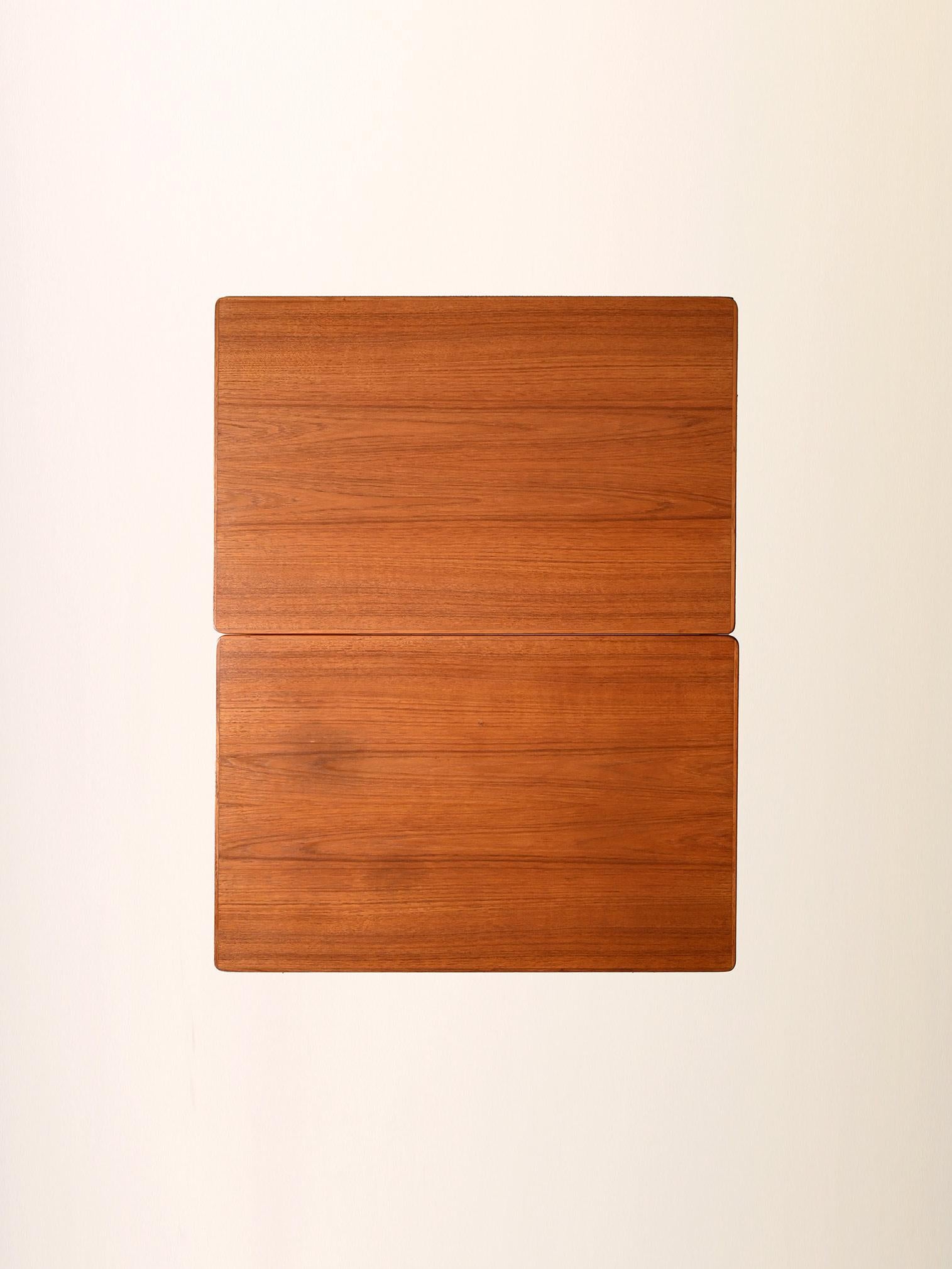 Pair of Scandinavian teak side tables 5