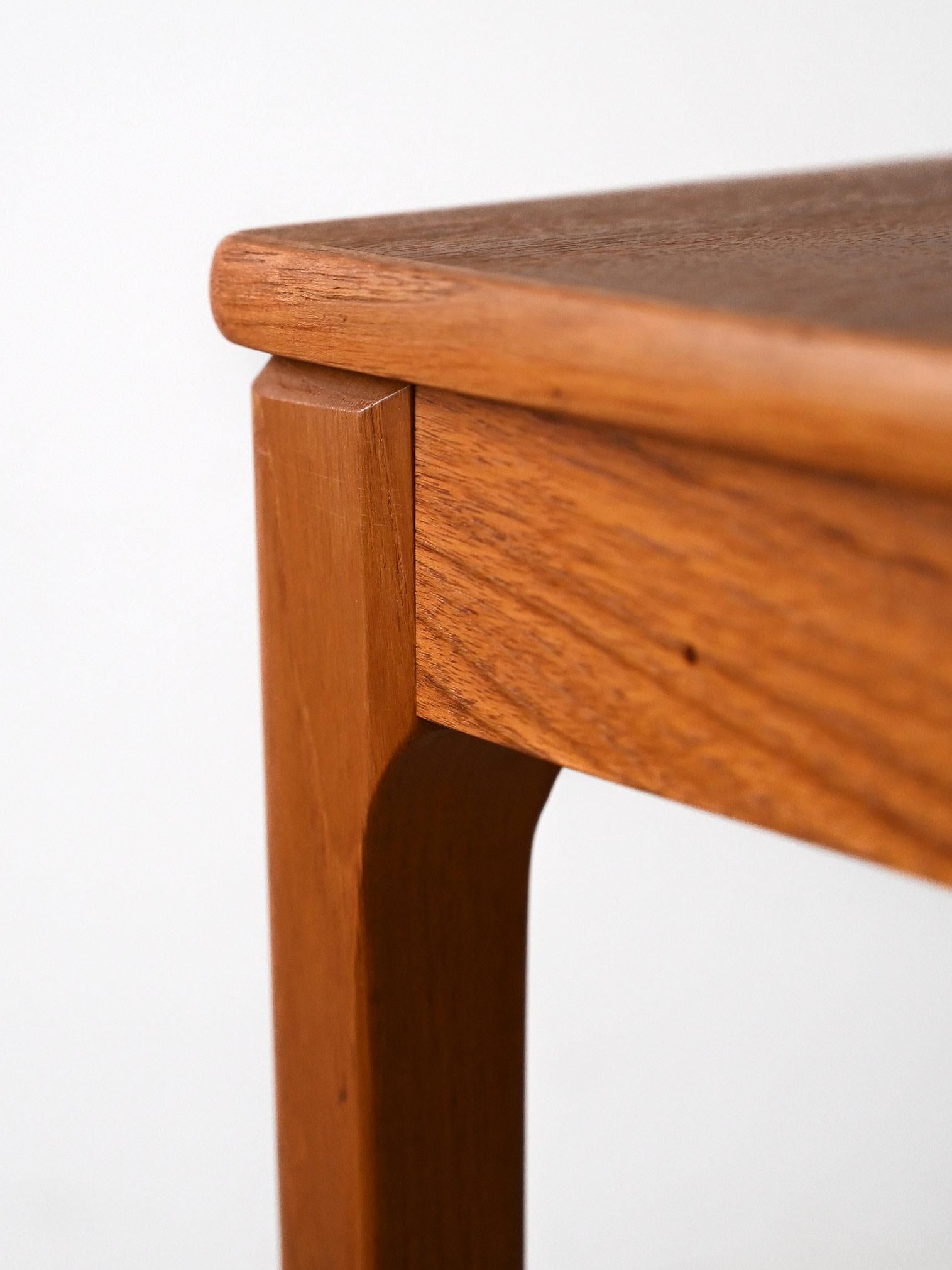 Teak Pair of Scandinavian teak side tables