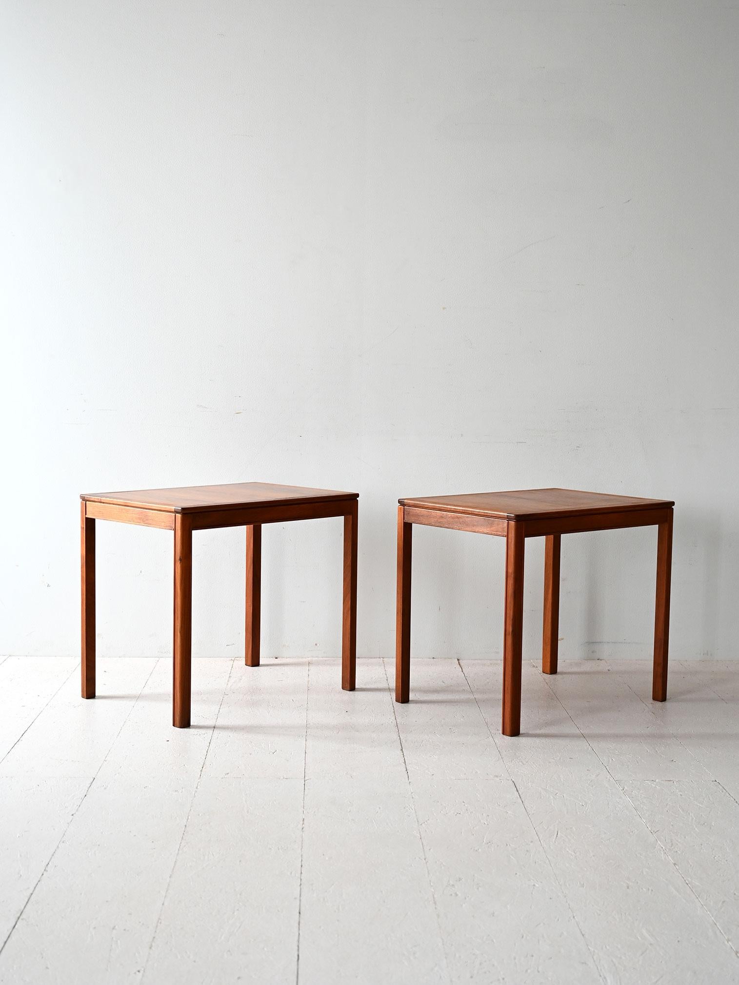 Scandinavian Modern Coppia di tavolini vintage Engström & Myrstrand