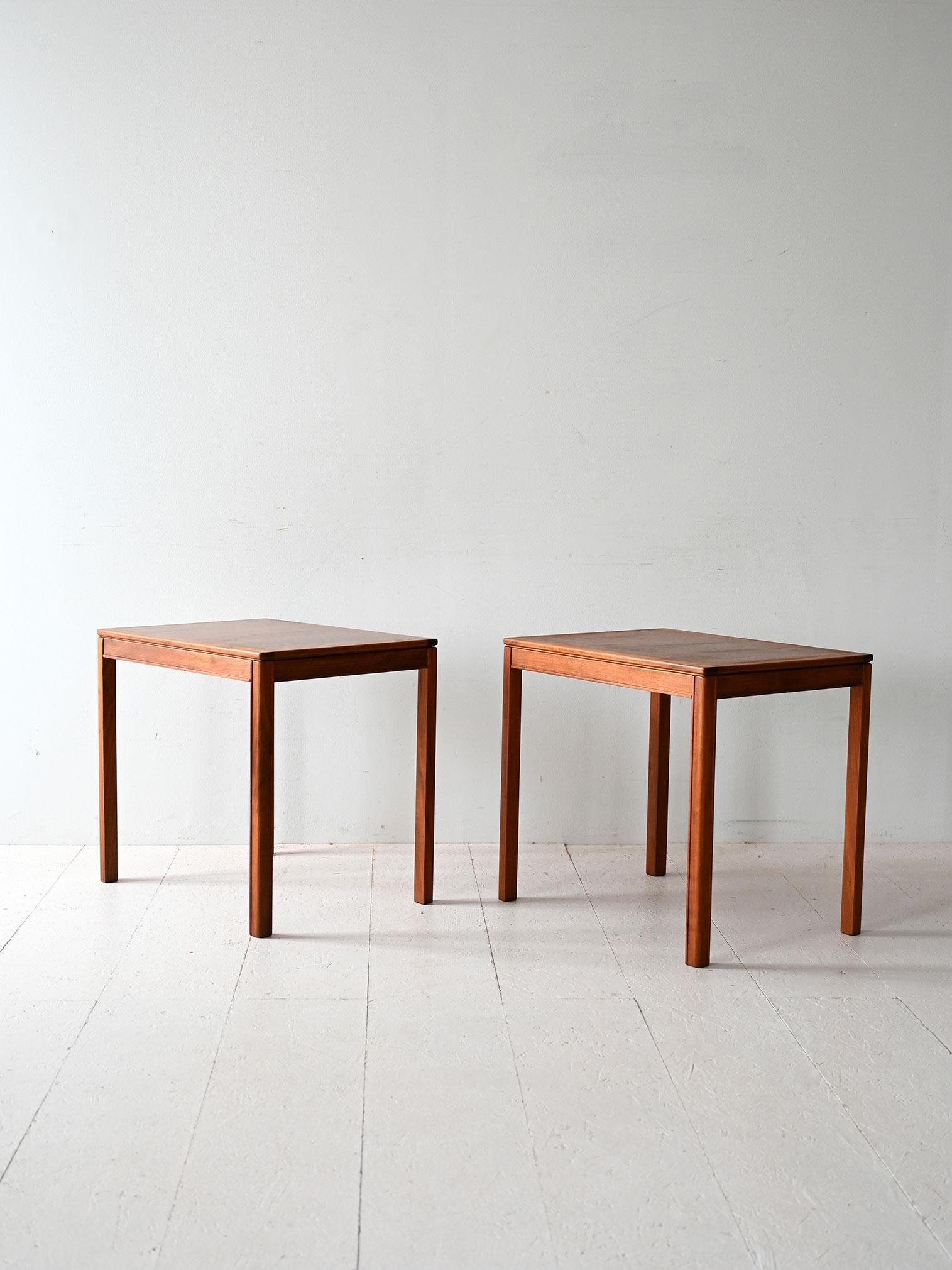 Swedish Coppia di tavolini vintage Engström & Myrstrand