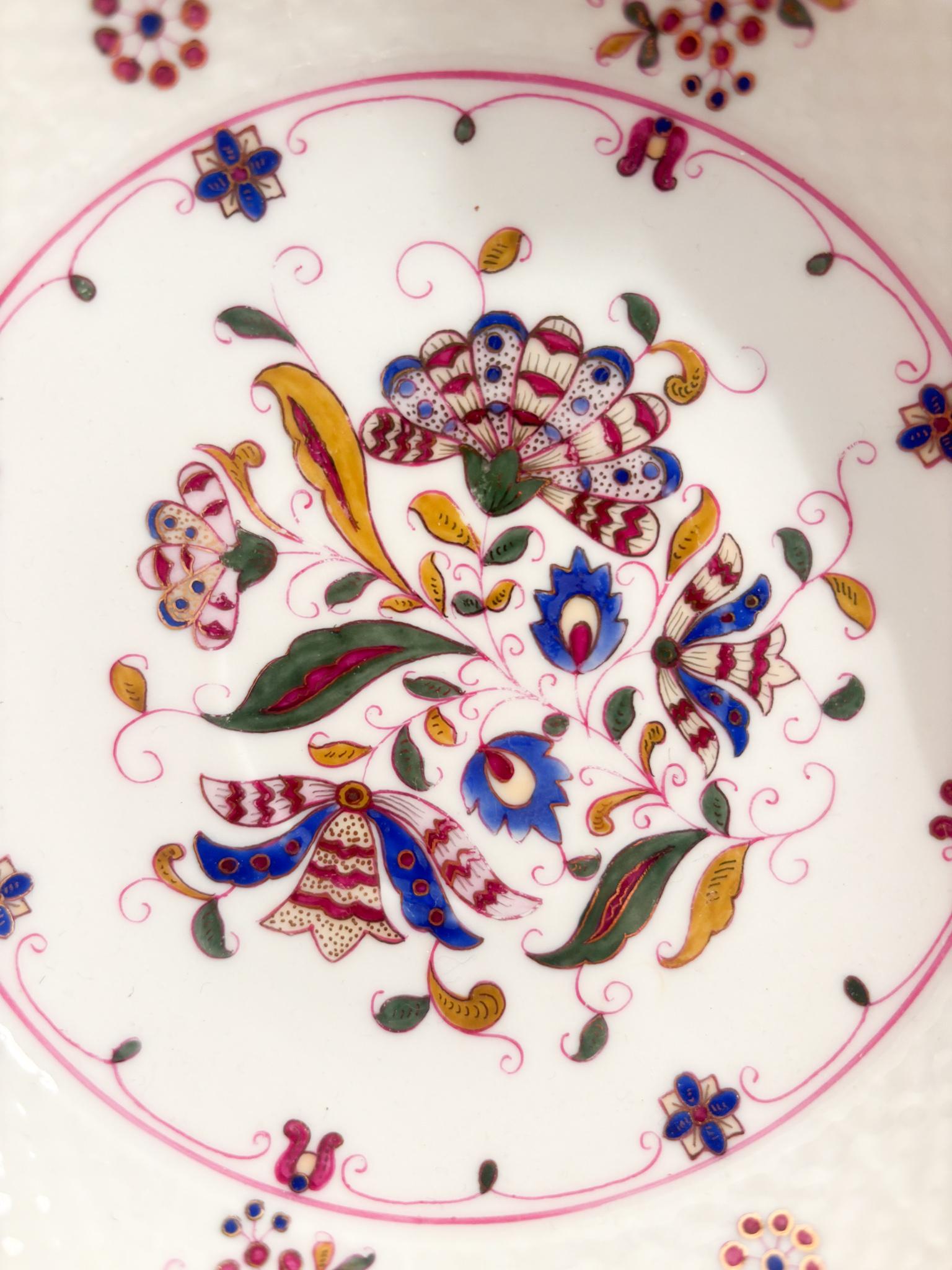 Late 20th Century Pair of Porcelain Mugs by Herend Candida Tupini Napoli For Sale
