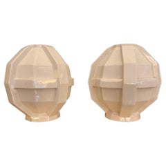 Pair of craquele vases