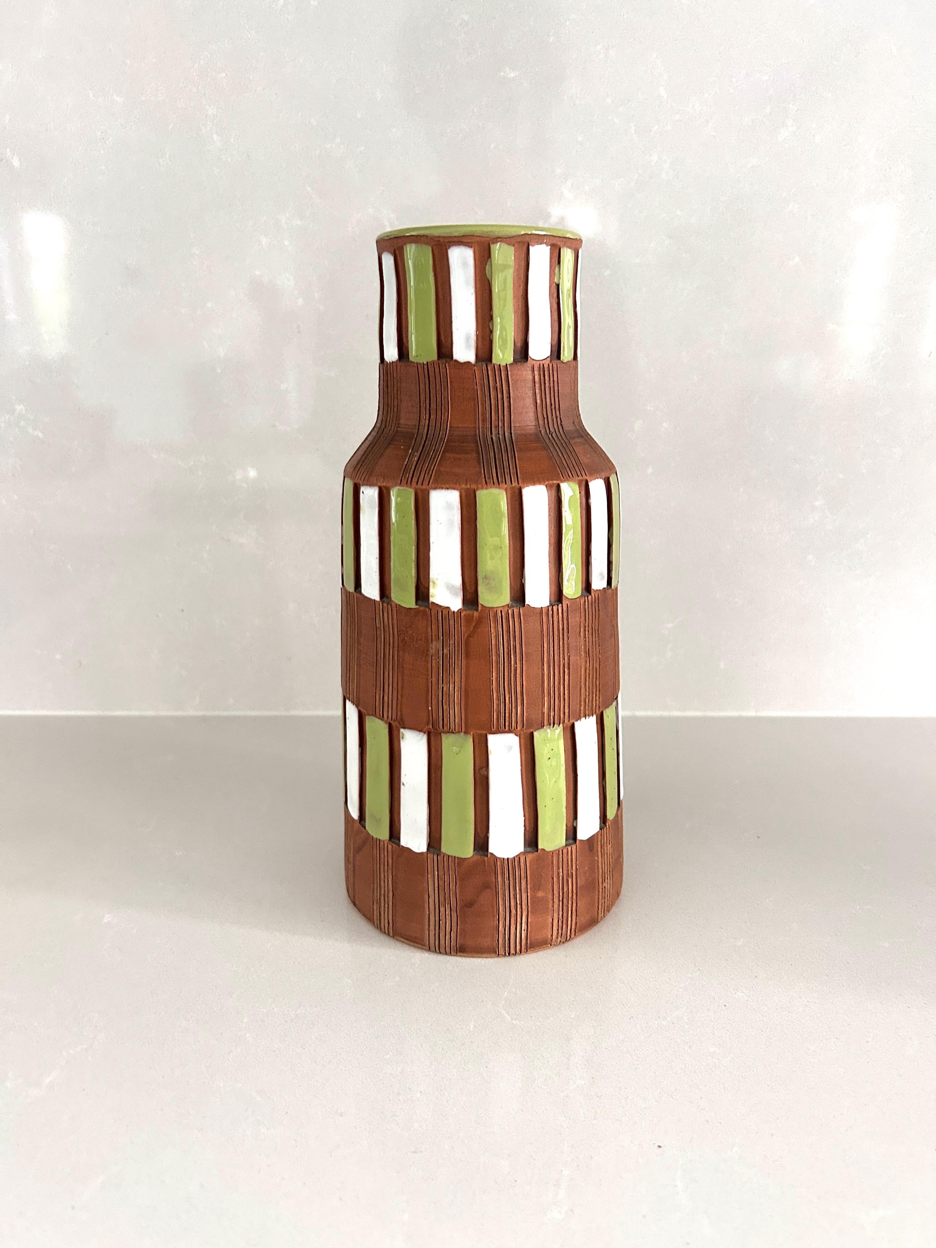Coppia di Vasi in ceramica Bitossi, anni '60 in vendita 1
