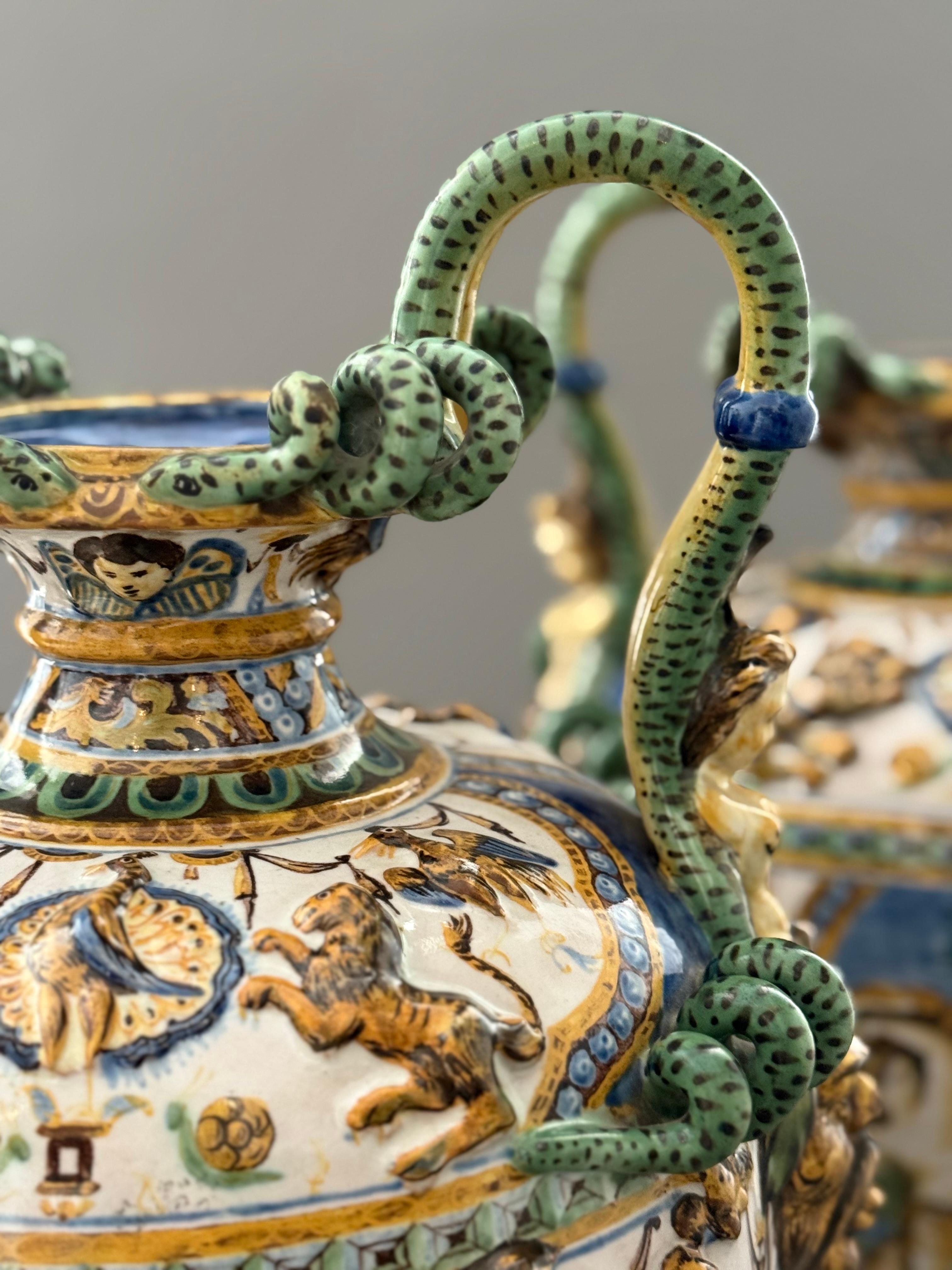 Gefäßkapsel in Maiolica - Neapel XIX secolo im Angebot 6