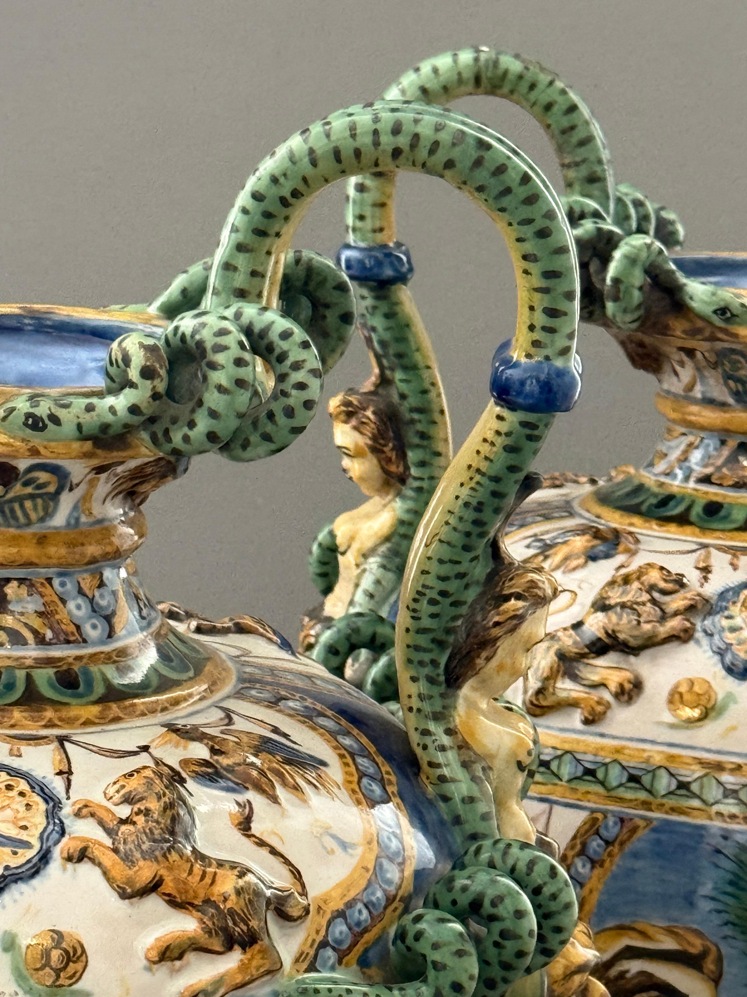 Gefäßkapsel in Maiolica - Neapel XIX secolo im Angebot 7