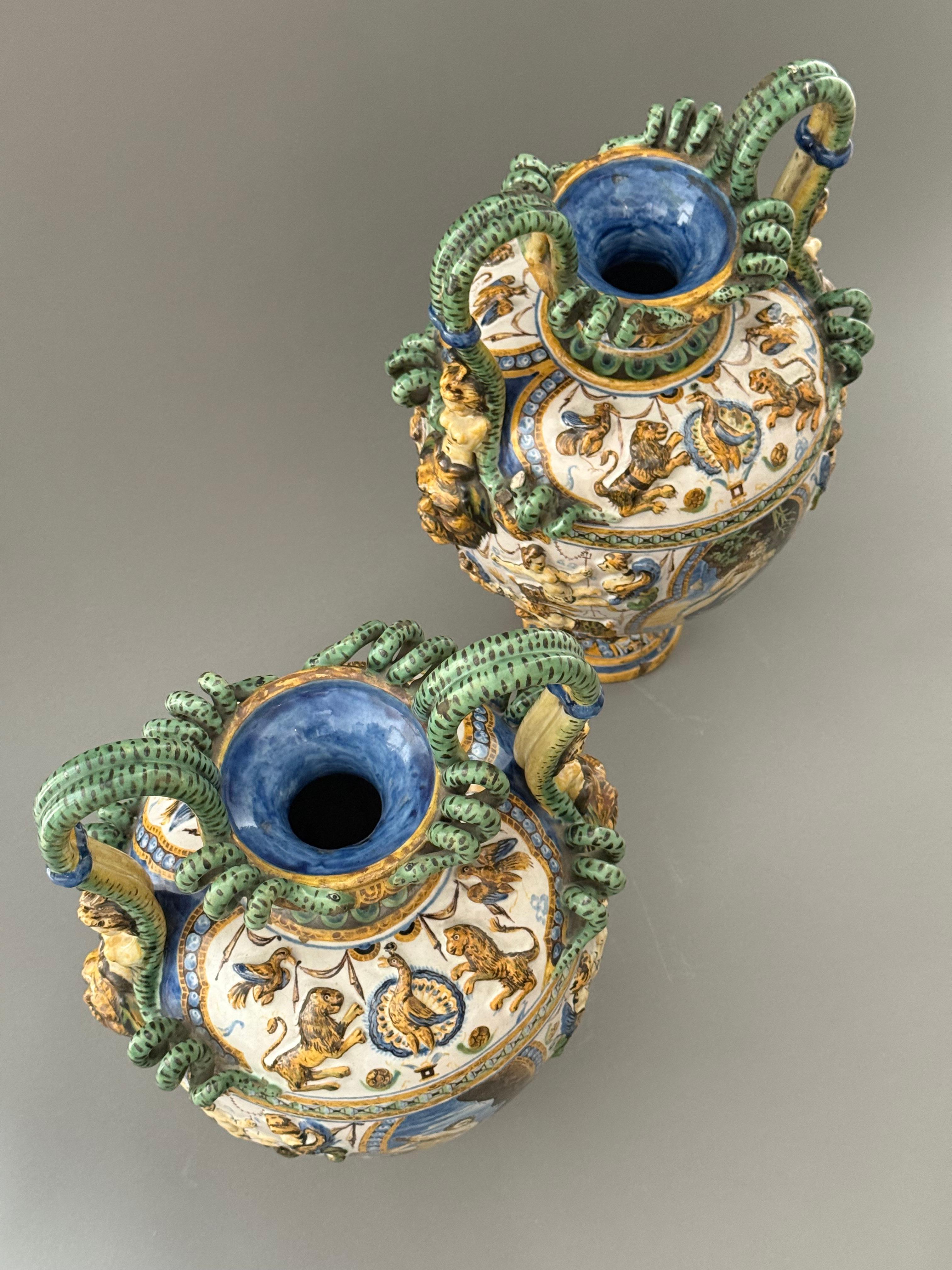 Gefäßkapsel in Maiolica - Neapel XIX secolo im Angebot 9