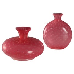 Paire de vases en verre de Murano par Manifattura Seguso 1960s