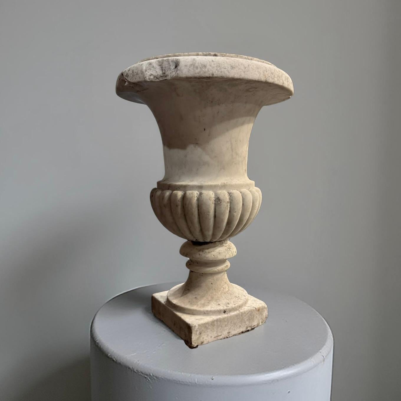 Pair of Medicean Vases in Carrara Marble 17th century period For Sale 6