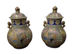 Pair of Japanese Potiche Vases 1920s