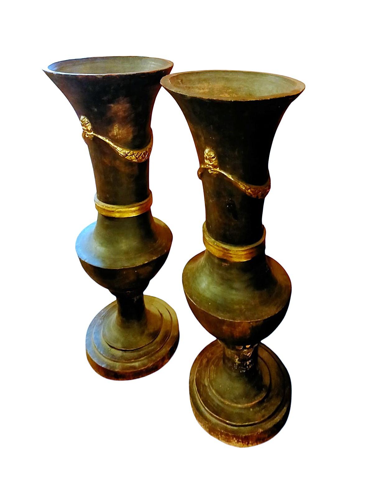 Italian Coppia di vasi toscani neoclassici - Toscana XIX secolo in vendita