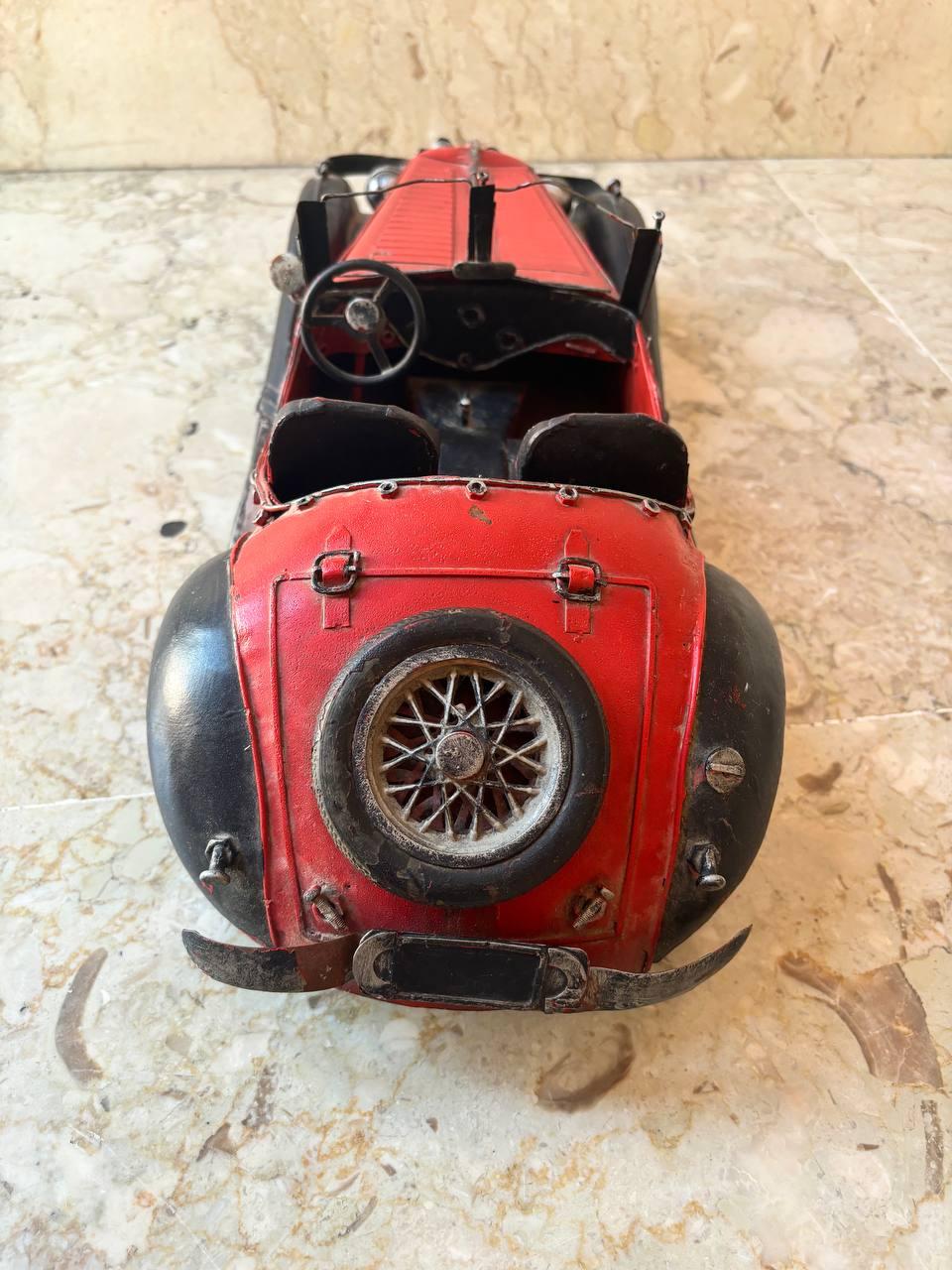 Italian Tin toys big car, small motorcycle 20th century For Sale