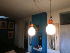 Coppia Lampadari Space Age, Anni 70