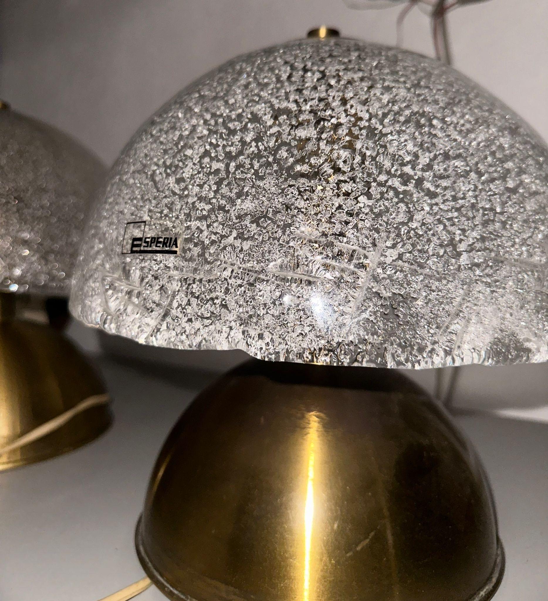 Milieu du XXe siècle Lampe Coppia Angelo brotto per Esperia  en vente