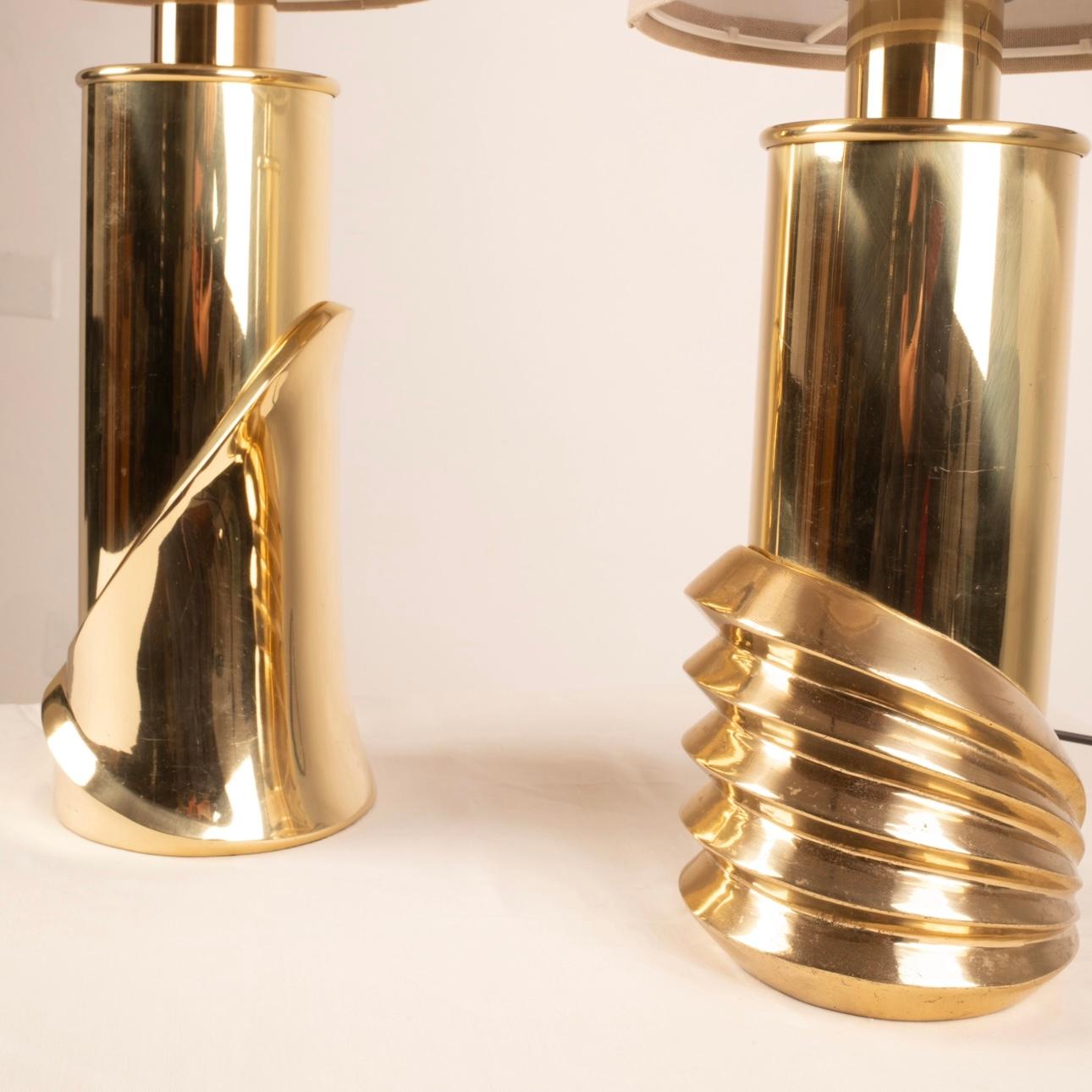 Coppia Lampade in Ottone mod.