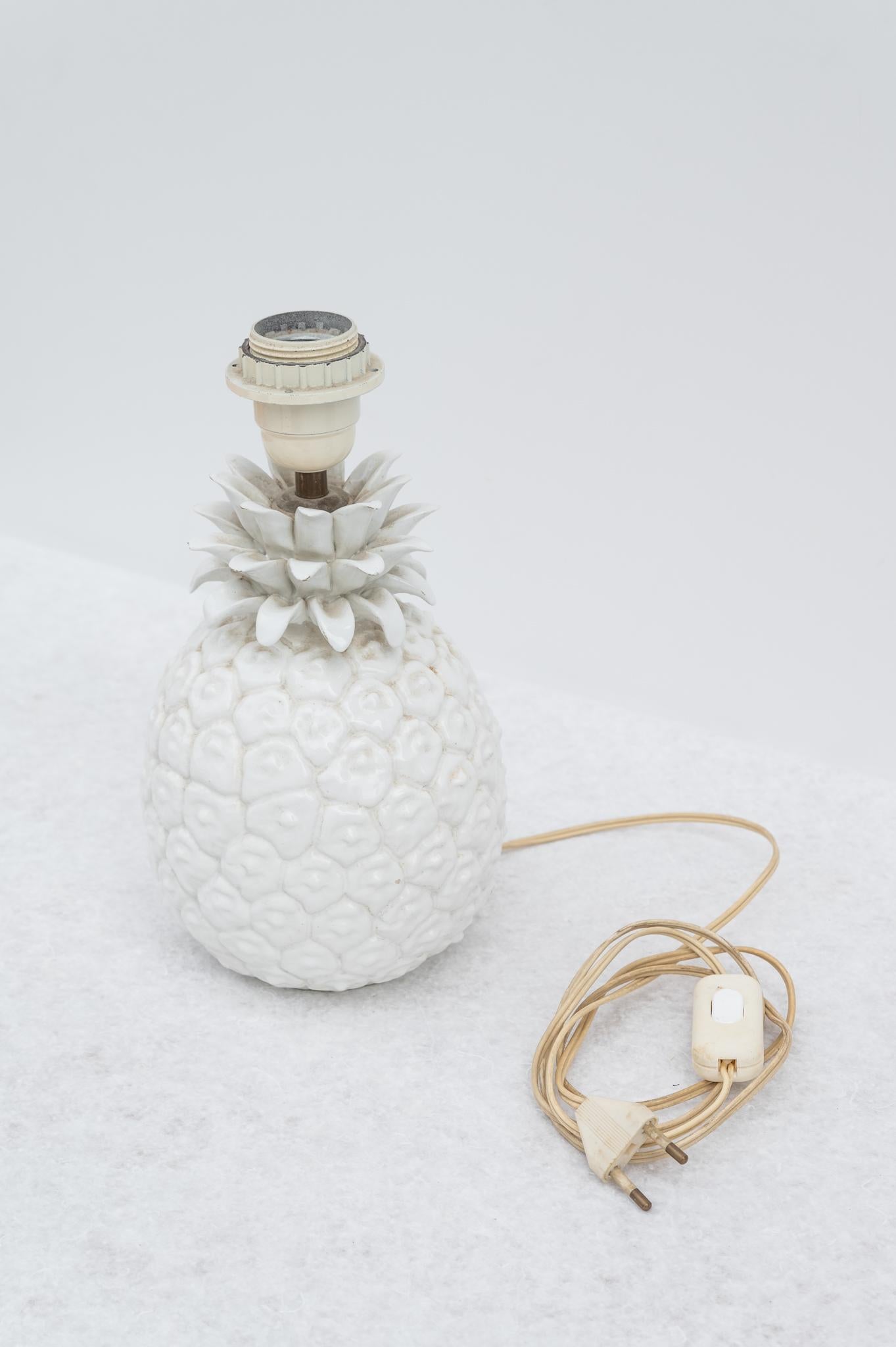 Paar Porzellanlampen 'ANANAS', 1970er Jahre (Late 20th Century) im Angebot