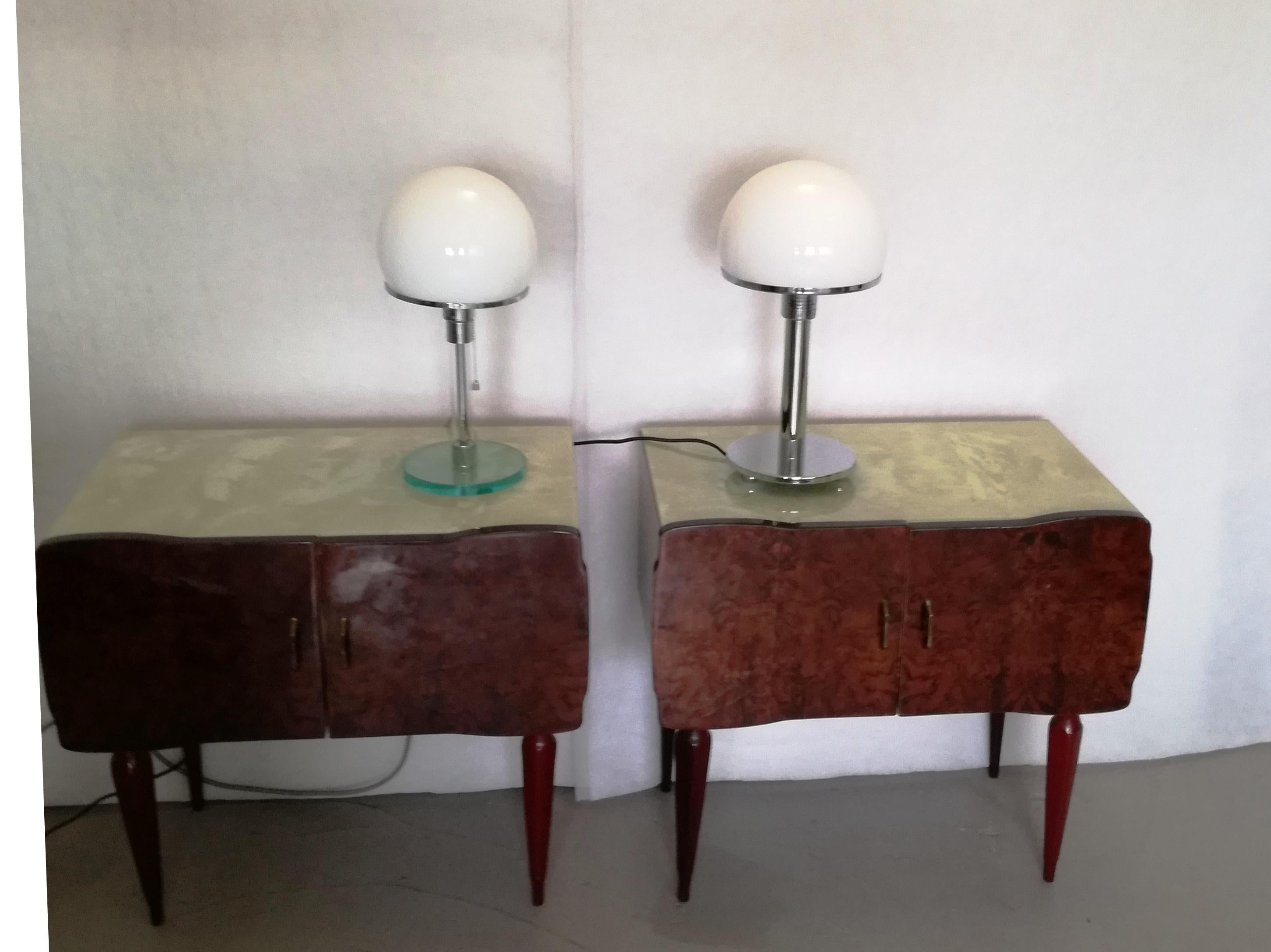 bauhaus style lamp pair. For Sale 2