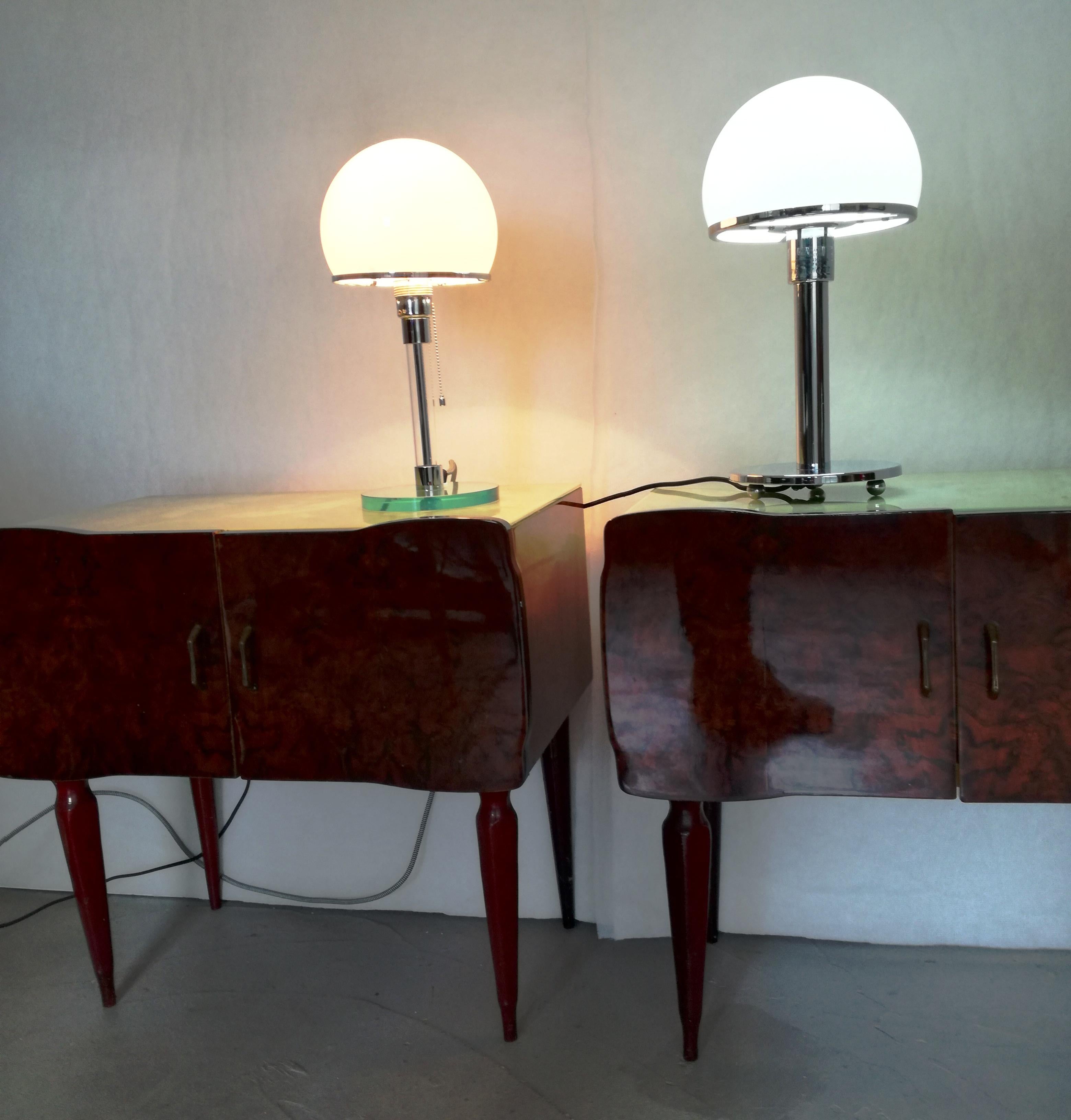 bauhaus style lamp pair. For Sale 1
