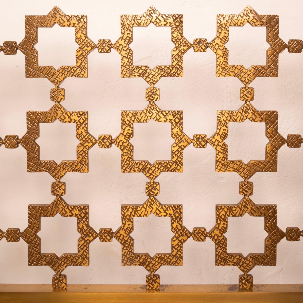Ottone Pair of Carlotta Sculptural Brass Beds by Luciano Frigerio for Cellini Arte