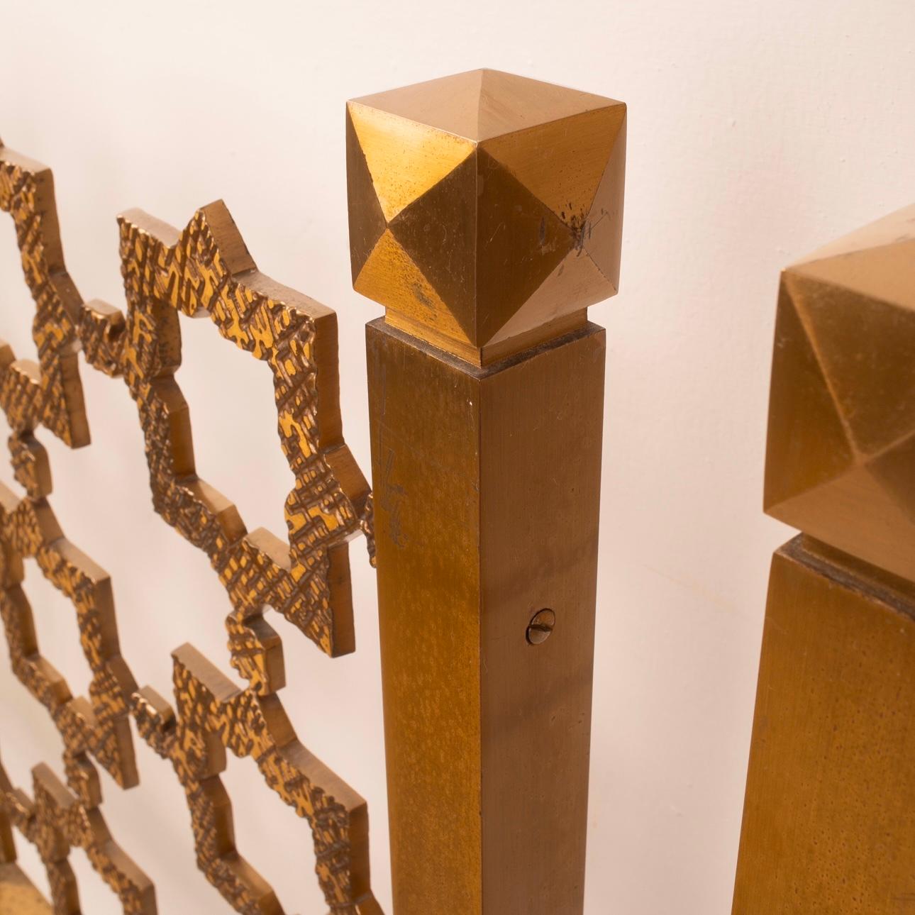 Pair of Carlotta Sculptural Brass Beds by Luciano Frigerio for Cellini Arte 3