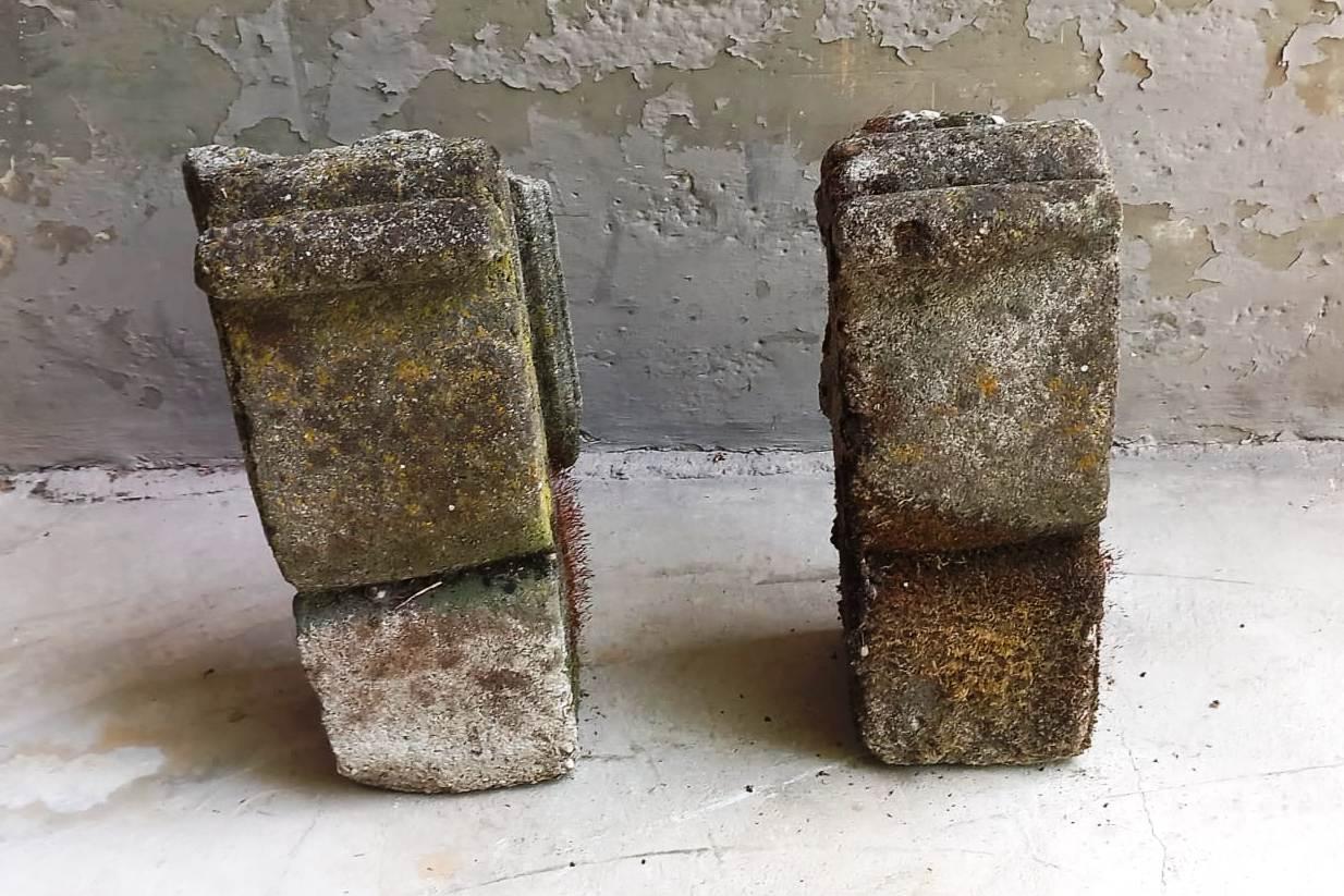 pair of stone support brackets, Gothic style For Sale 9