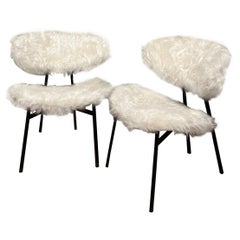 Paire de fauteuils 'White Winter' Top Vintage 1960s -Design-