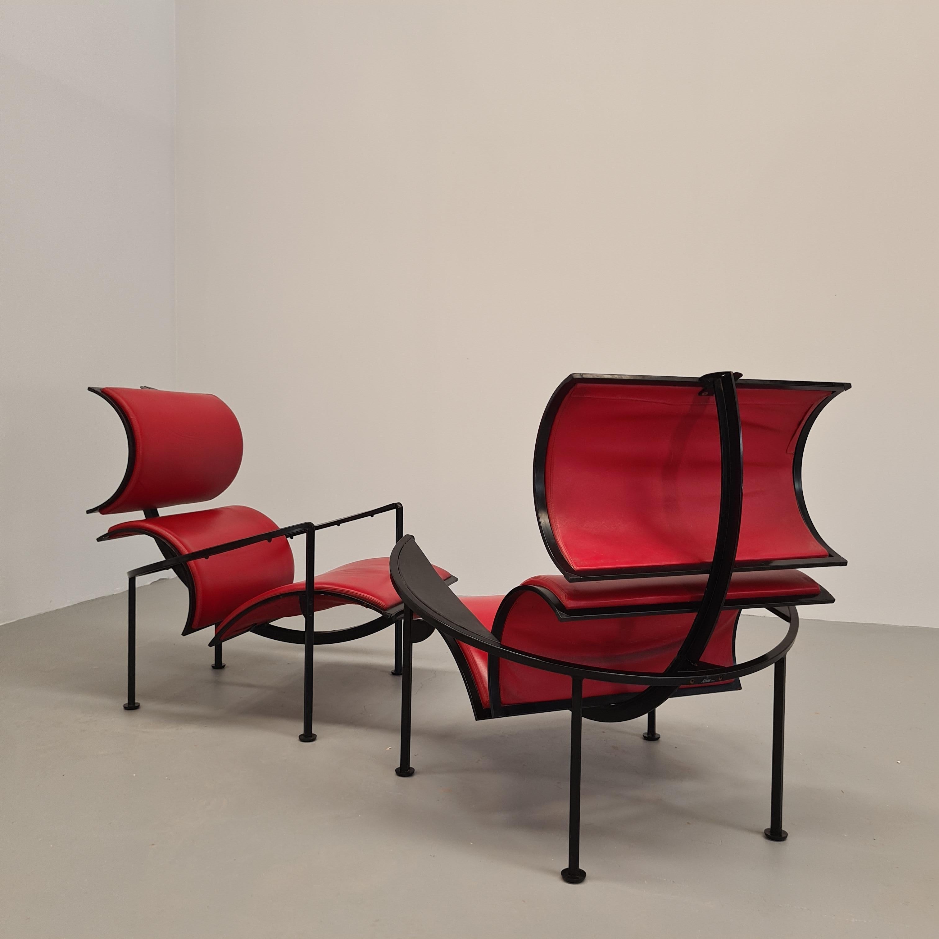 Autre fauteuils design italiens des années 80 'Signora Chan' C. Forcolini for Alias en vente
