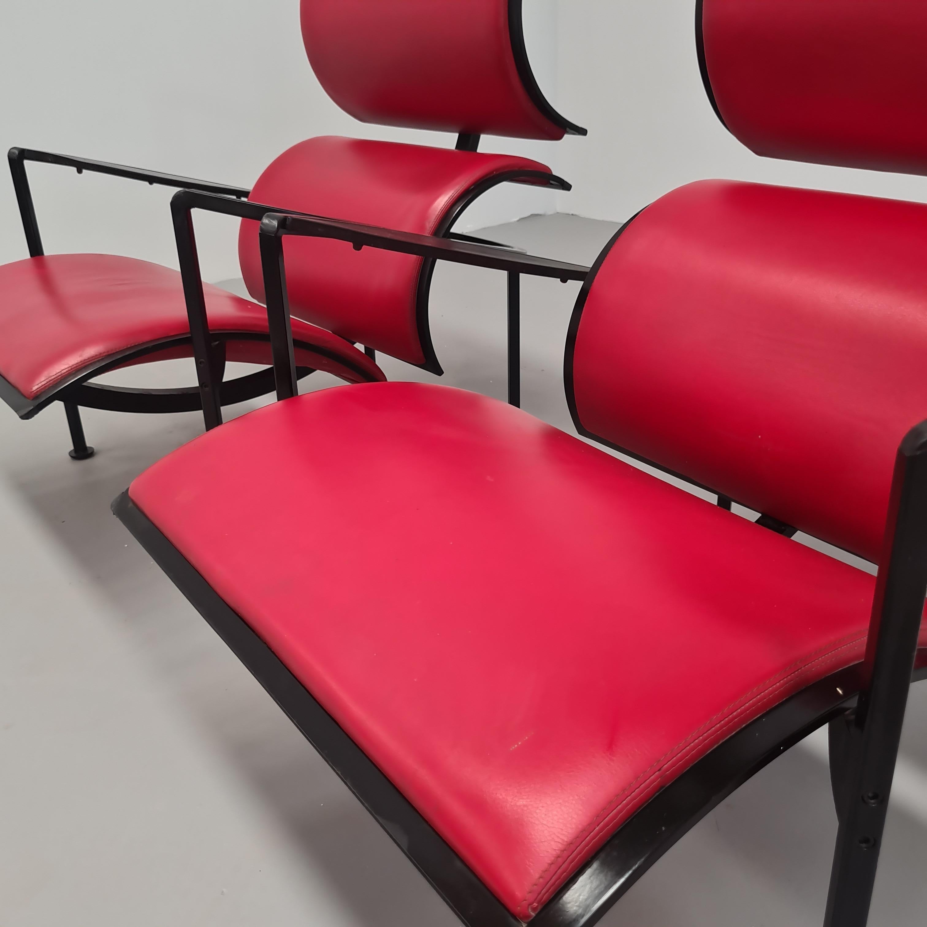 fauteuils design italiens des années 80 'Signora Chan' C. Forcolini for Alias en vente 1
