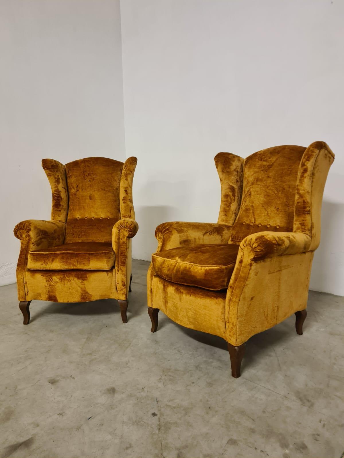 French Coppia poltrone bergere For Sale