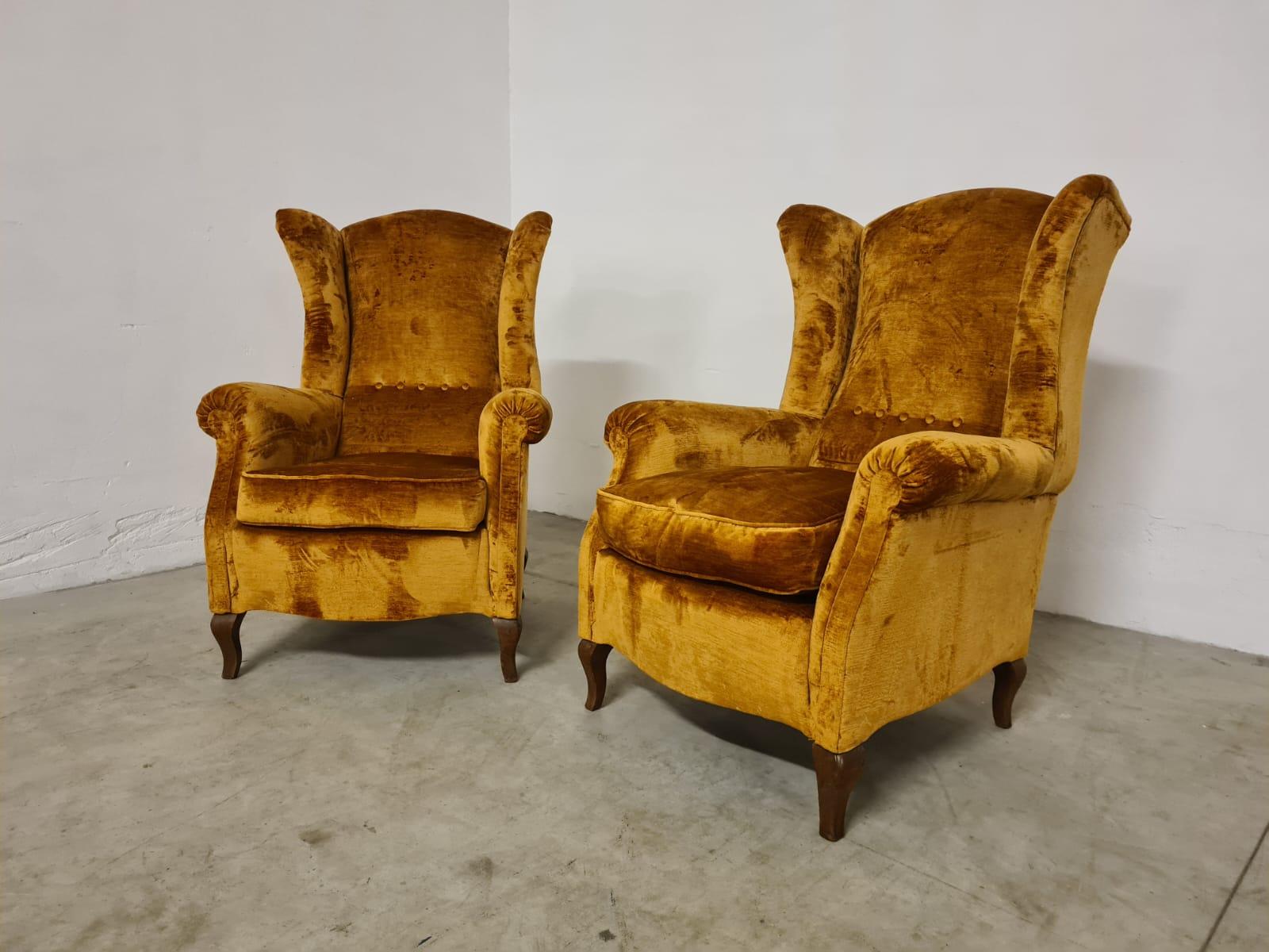 Coppia poltrone bergere In Excellent Condition For Sale In Torino, IT